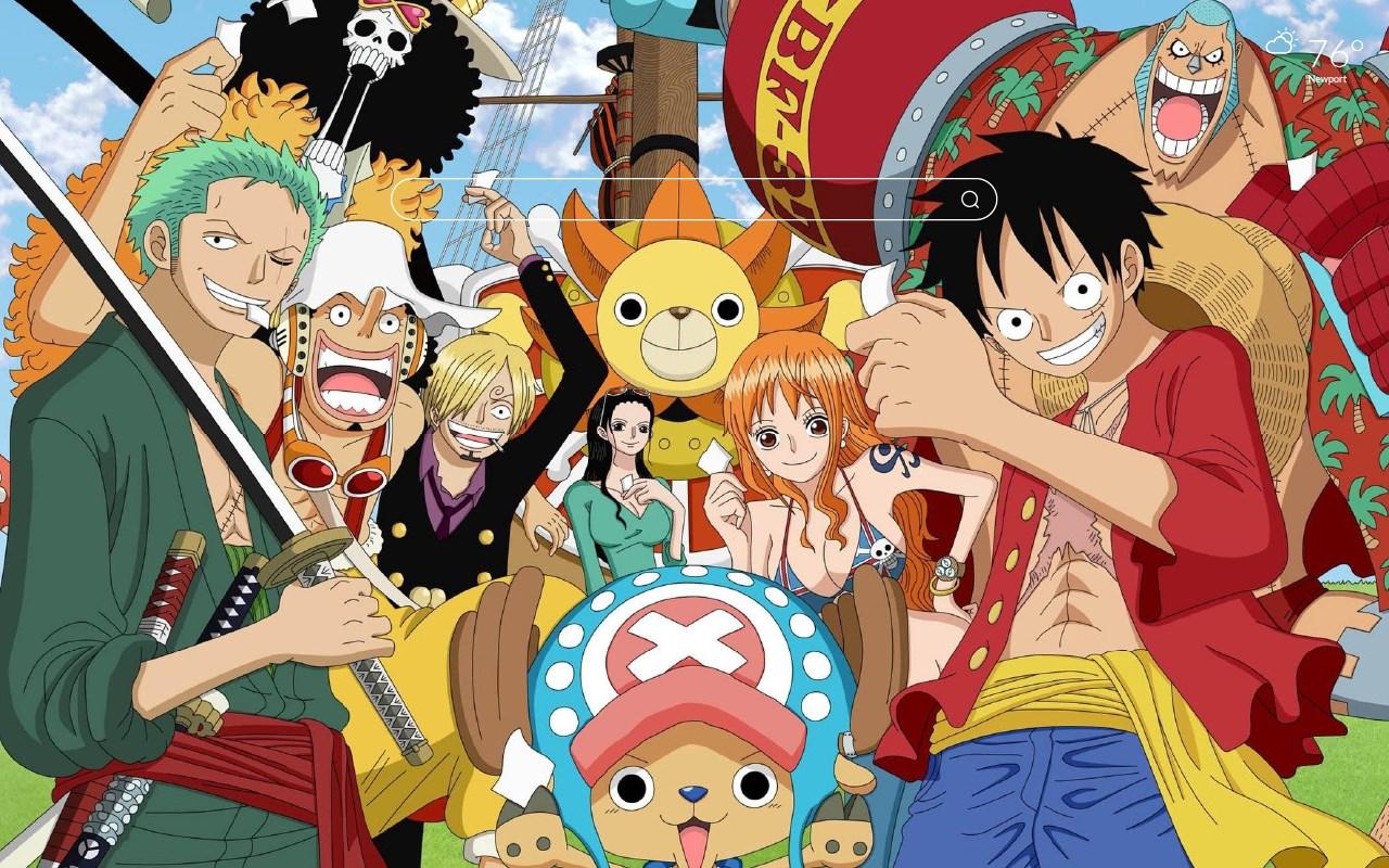 1280x800 One Piece HD Wallpaper New Tab Theme Edge Addons