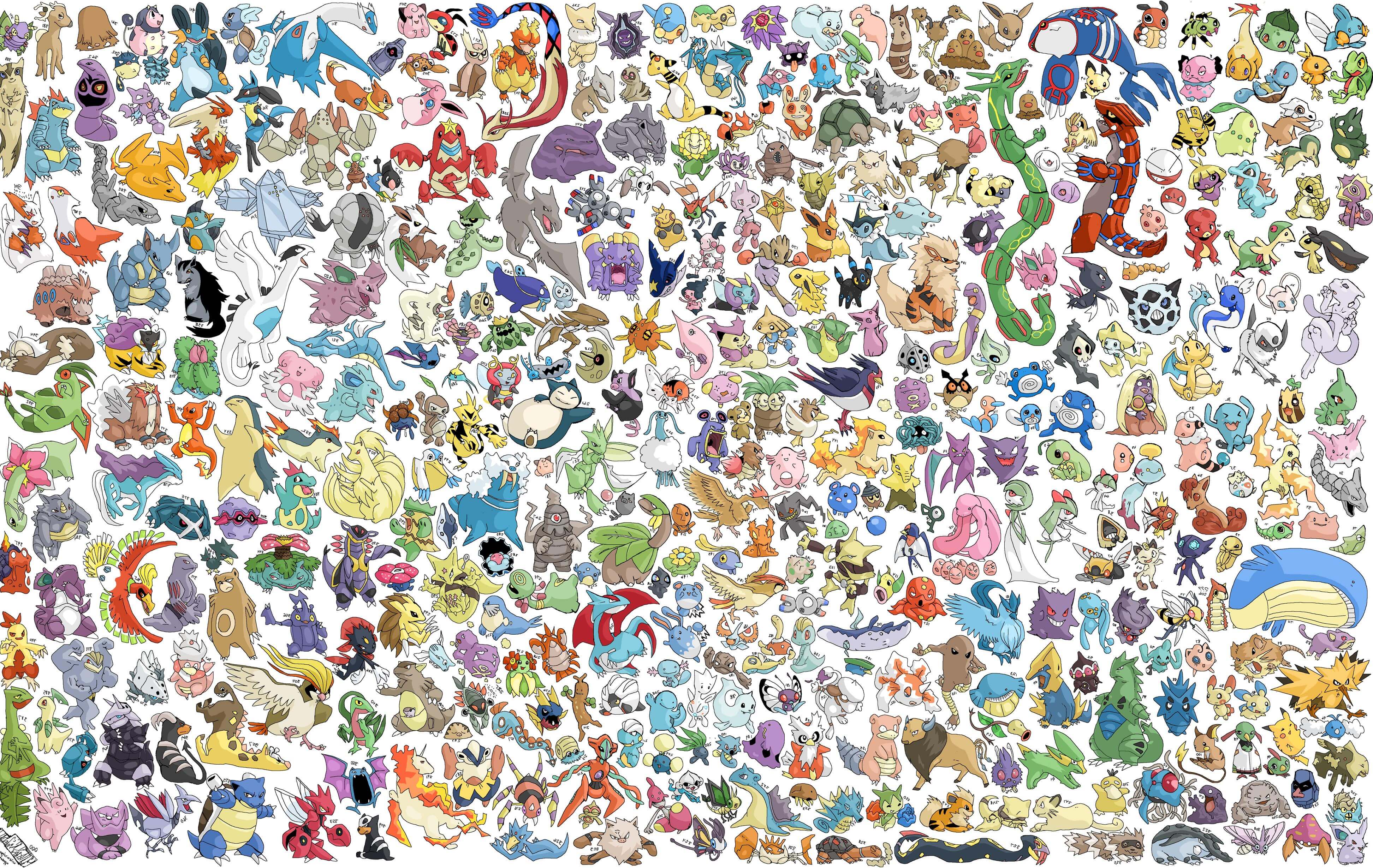 3888x2459 Pokemon All Wallpaper