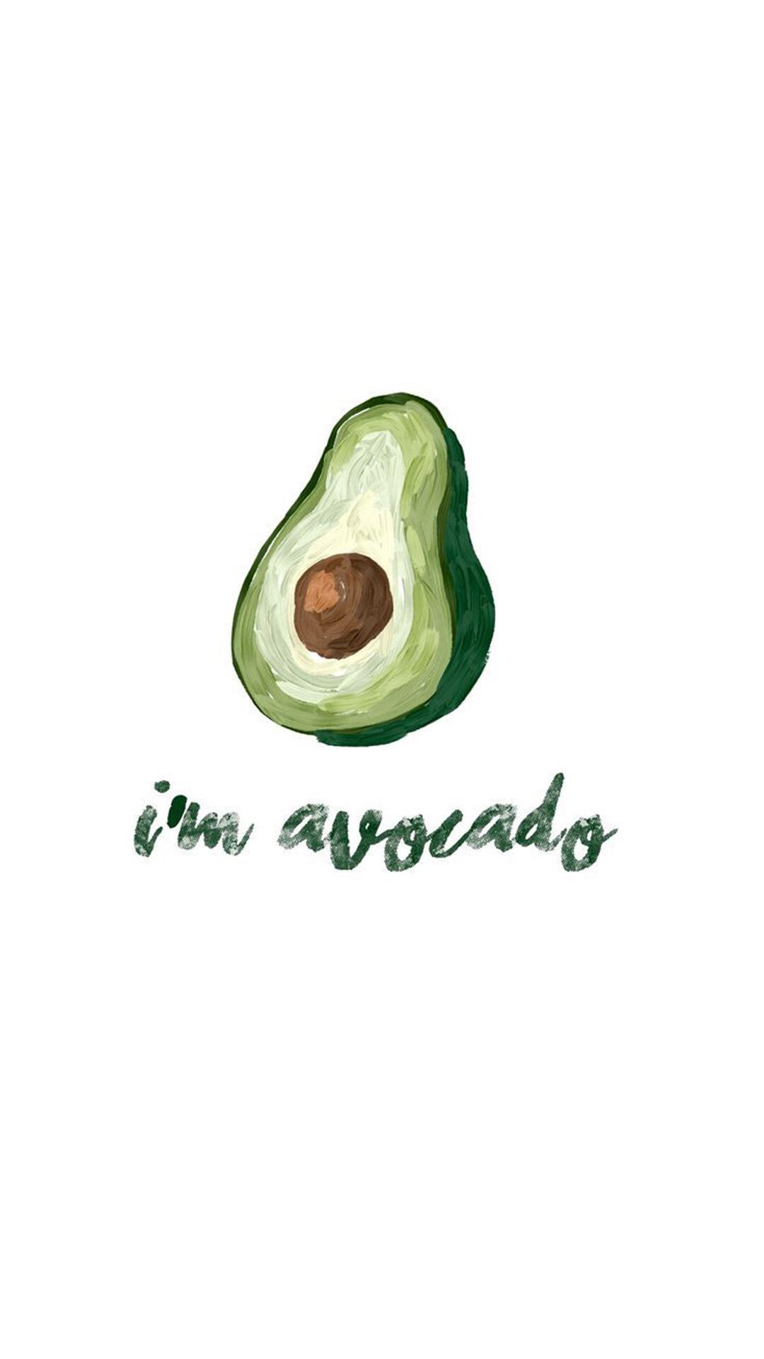 1080x1920 Cute Avocado Wallpaper HD