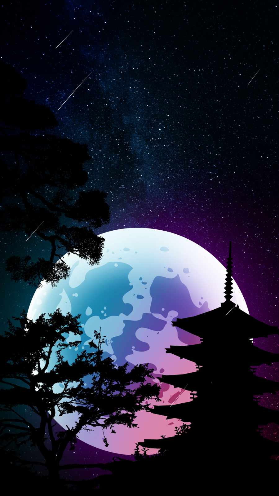 900x1600 Japan Moon IPhone Wallpaper Wallpaper : iPhone Wallpaper