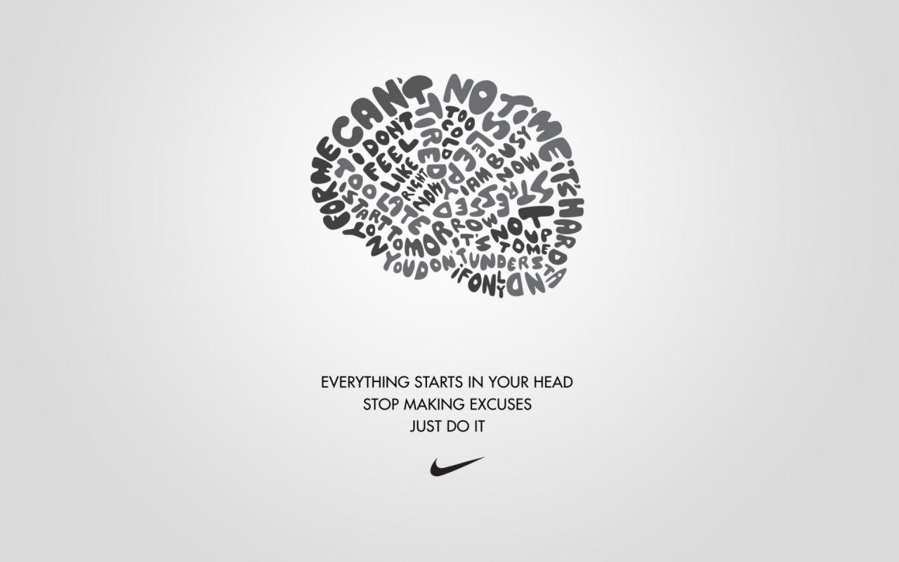 1280x800 Nike No Excuses Wallpaper
