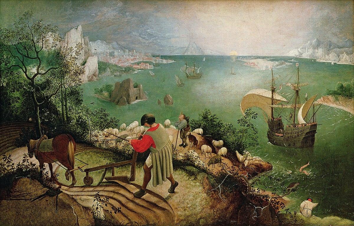 1200x767 Landscape with the Fall of Icarus