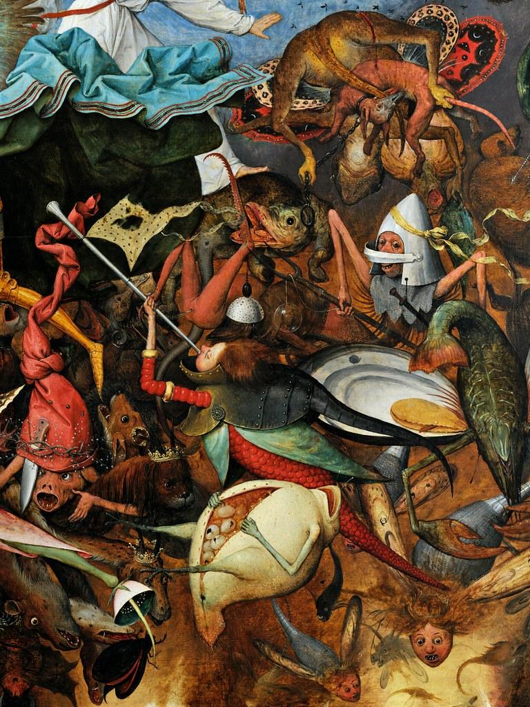768x1024 Detail, The Fall of the Rebel Angels, Wallpaper. Detail fro