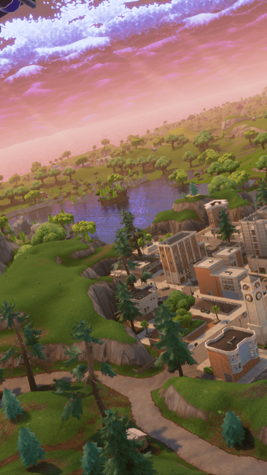 1080x1920 Tilted Towers Fortnite Wallpaper