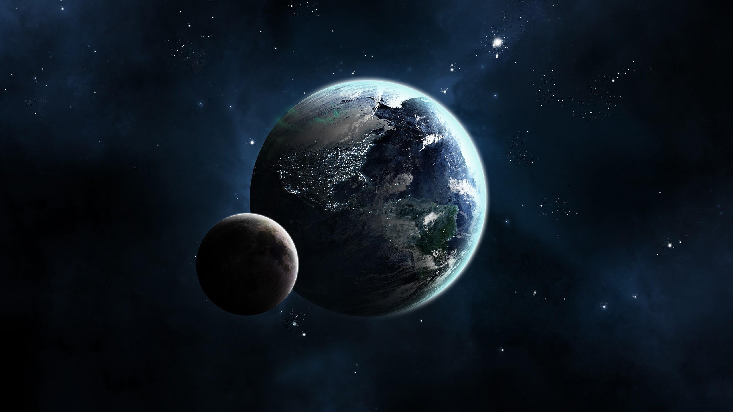 Blue Earth and Moon Wallpapers Top Free Blue Earth and Moon
