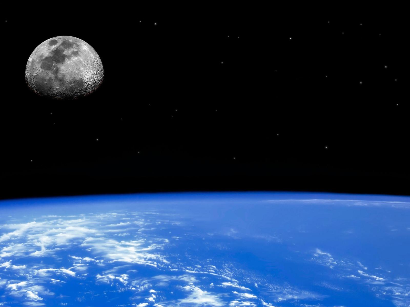 Blue Earth And Moon Wallpapers - Top Free Blue Earth And Moon 