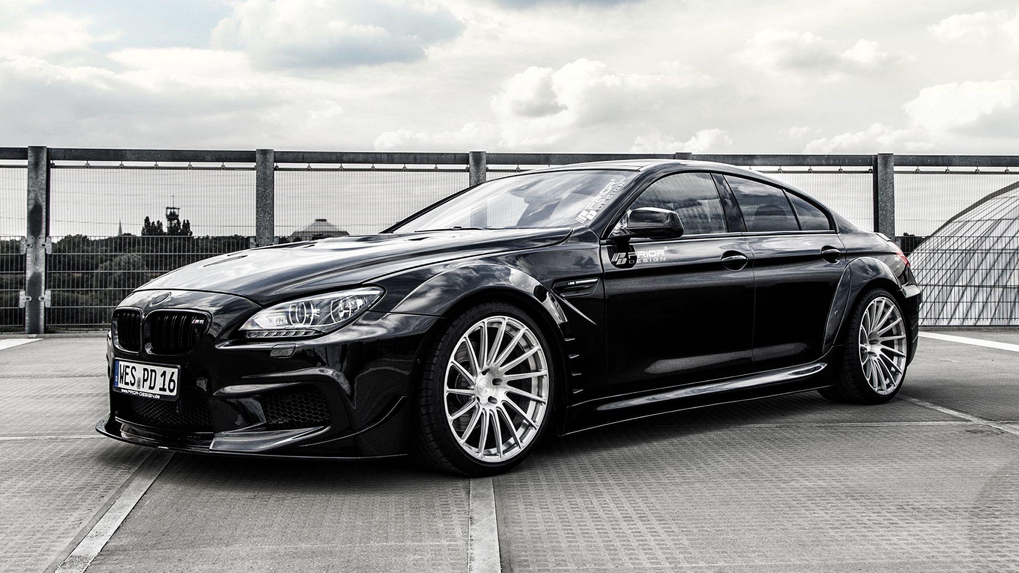 2048x1152 Download Wallpaper 2048x1152 Bmw, M Prior Design, Side View, Black Ultrawide Monitor HD Background