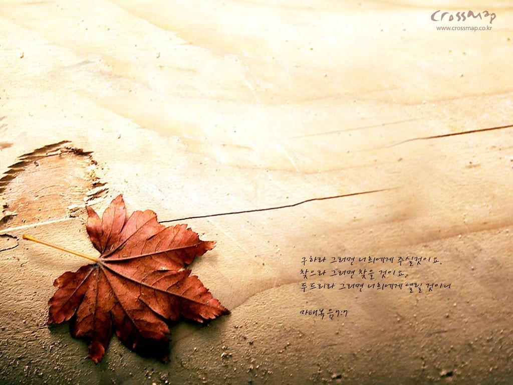 1024x768 Fall Desktop Wallpaper with Scripture