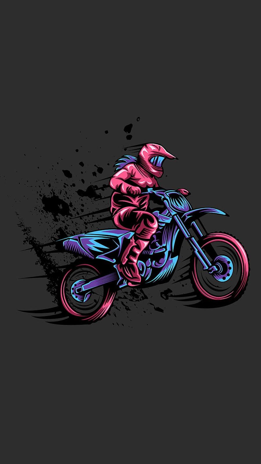 900x1600 bike ride art Mobile Walls