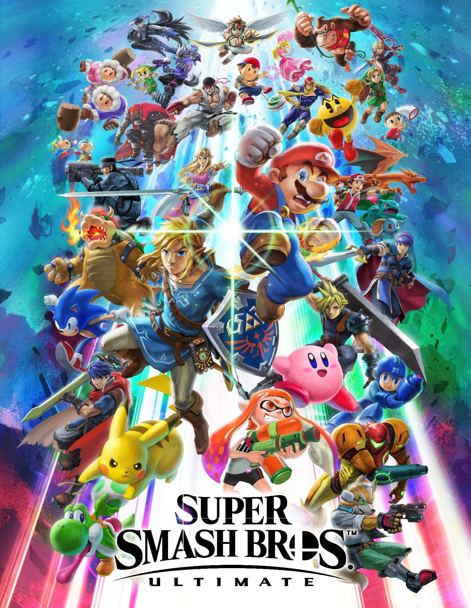 1550x2000 Super Smash Bros. Ultimate box art. Super smash bros brawl, Smash bros, Wallpaper de juegos