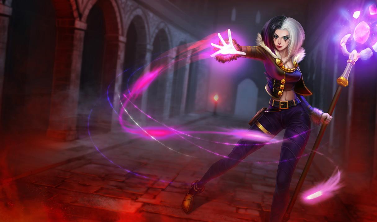 1215x717 Wicked LeBlanc Skin of Legends Wallpaper