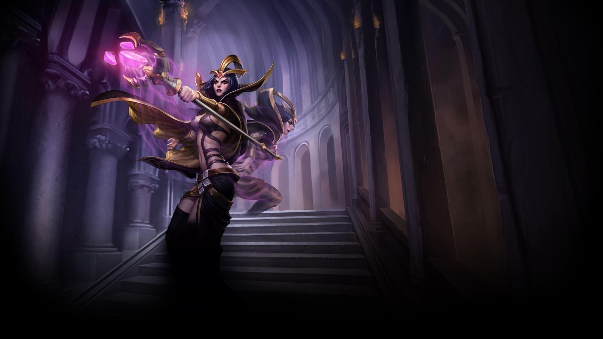 1920x1080 video Games, Video Game Girls, Magician, Staff, League Of Legends, LeBlanc (League Of Legends) Wallpaper HD / Desktop and Mobile Background