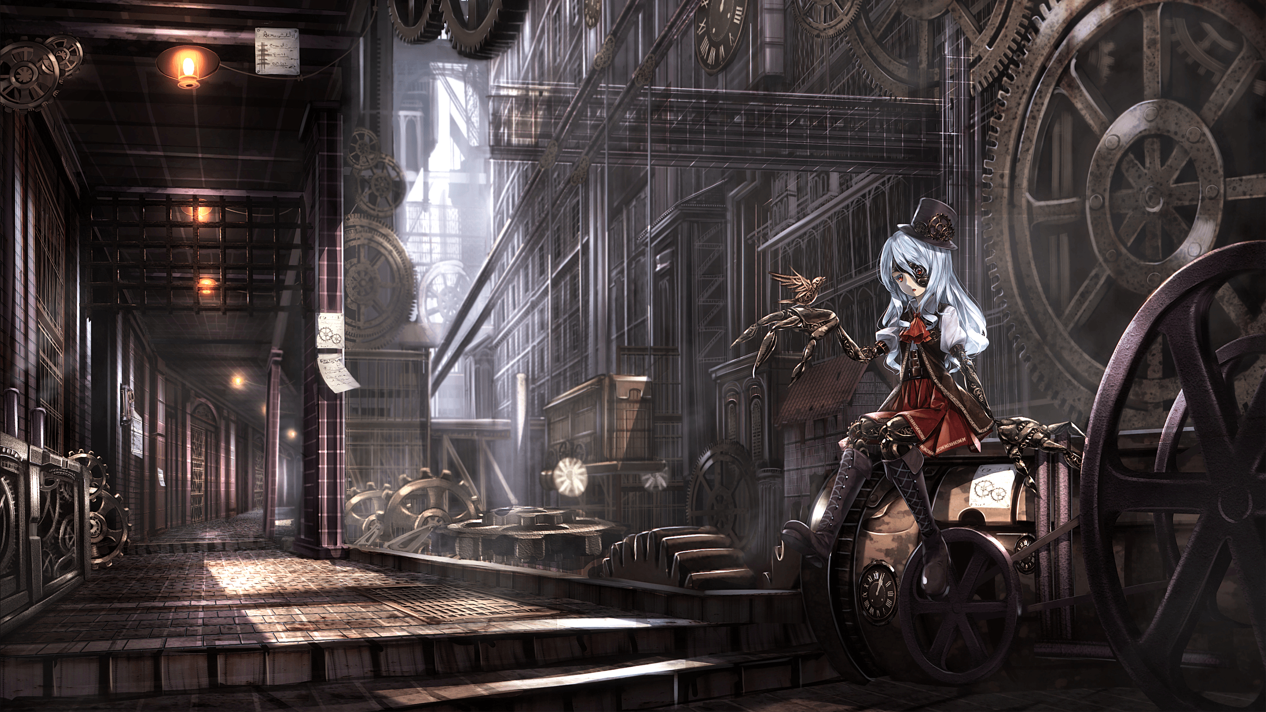 2560x1440 Anime Steampunk Wallpaper