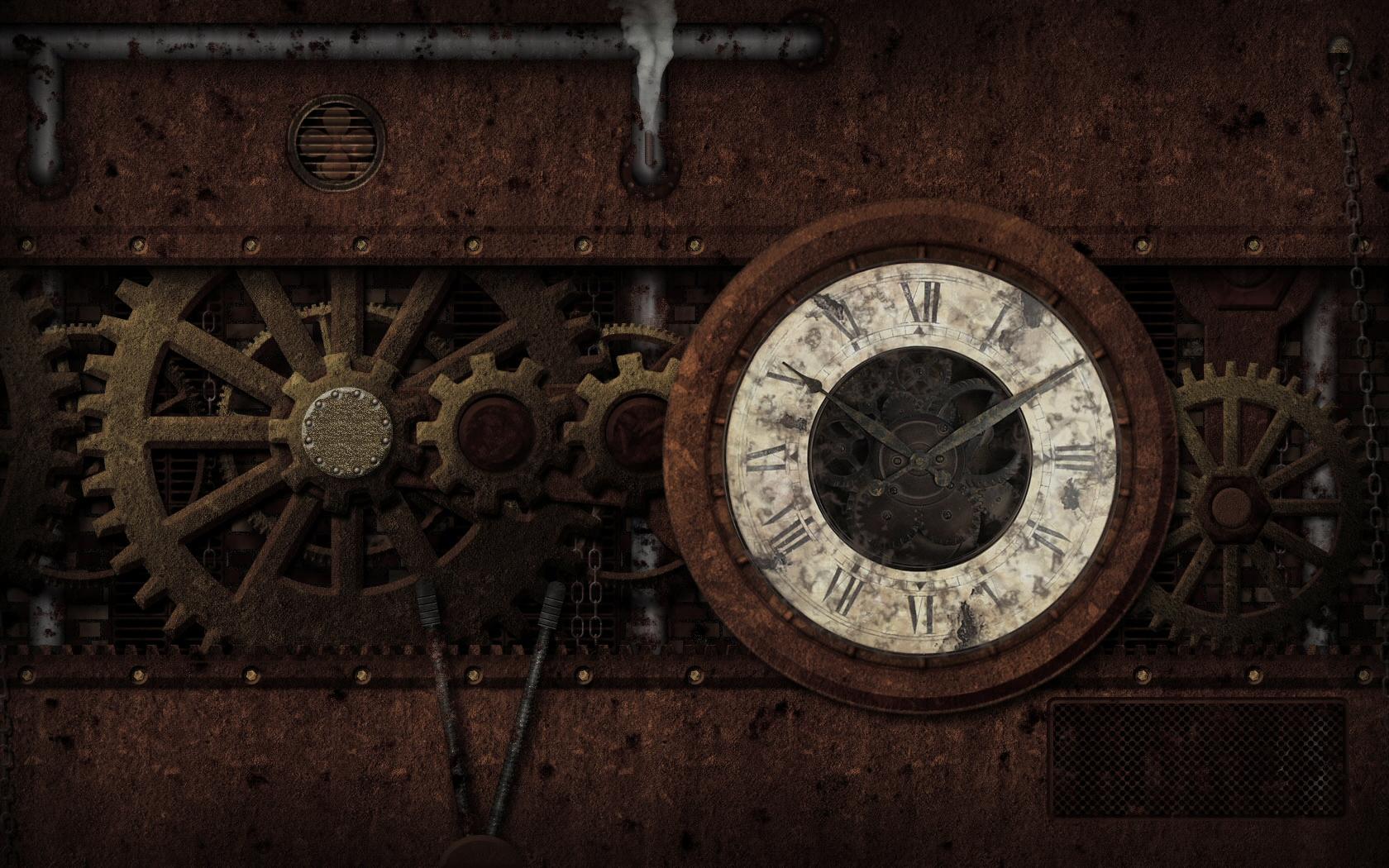 1680x1050 Steampunk Background