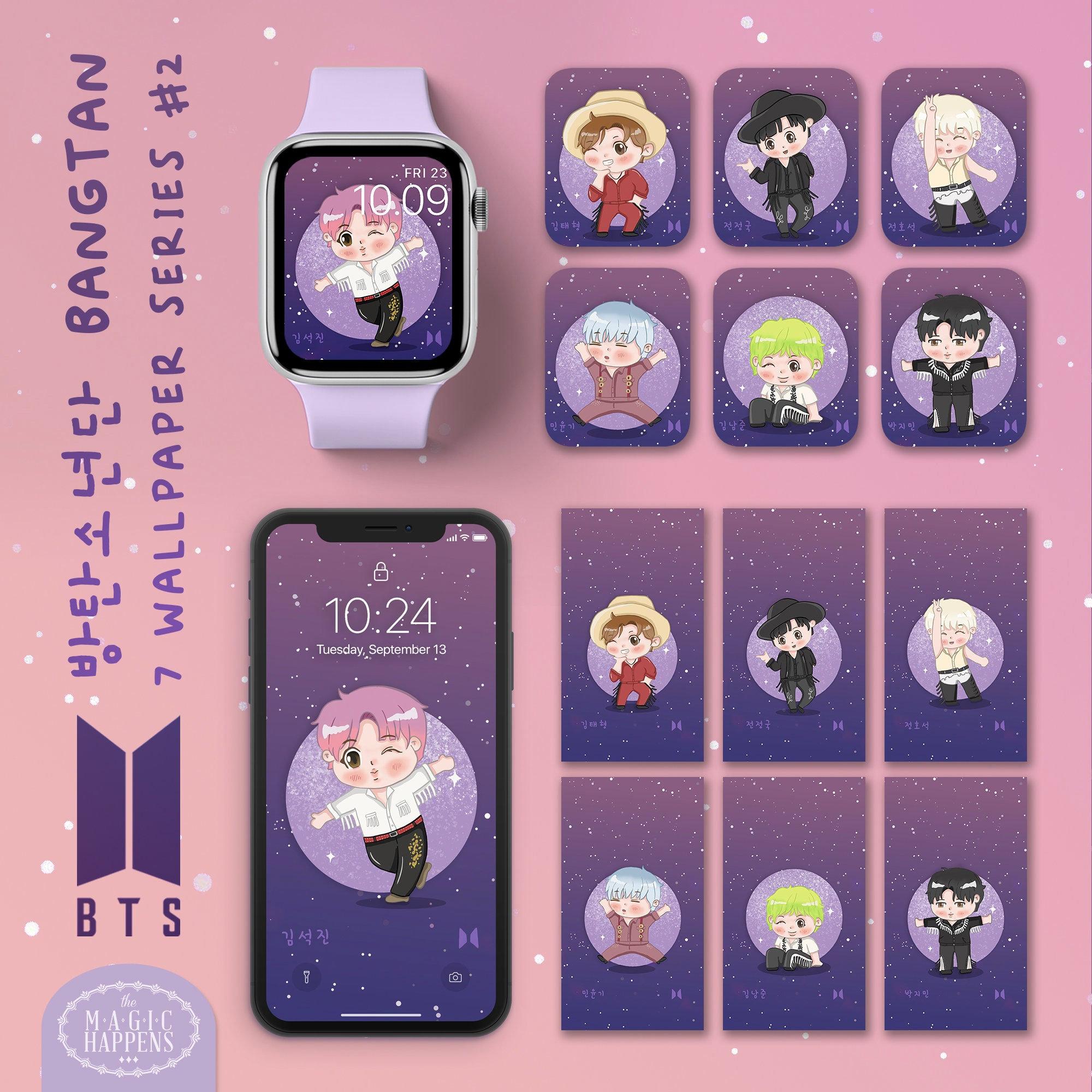 2000x2000 BTS Army Wallpaper Apple Watch Face Bangtan Boys Phone Hong Kong
