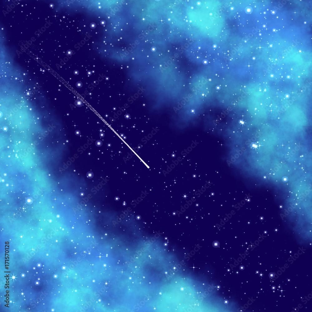 1000x1000 Abstract watercolor background galaxy space. Stars wallpaper for mobile application. Stock Illustration