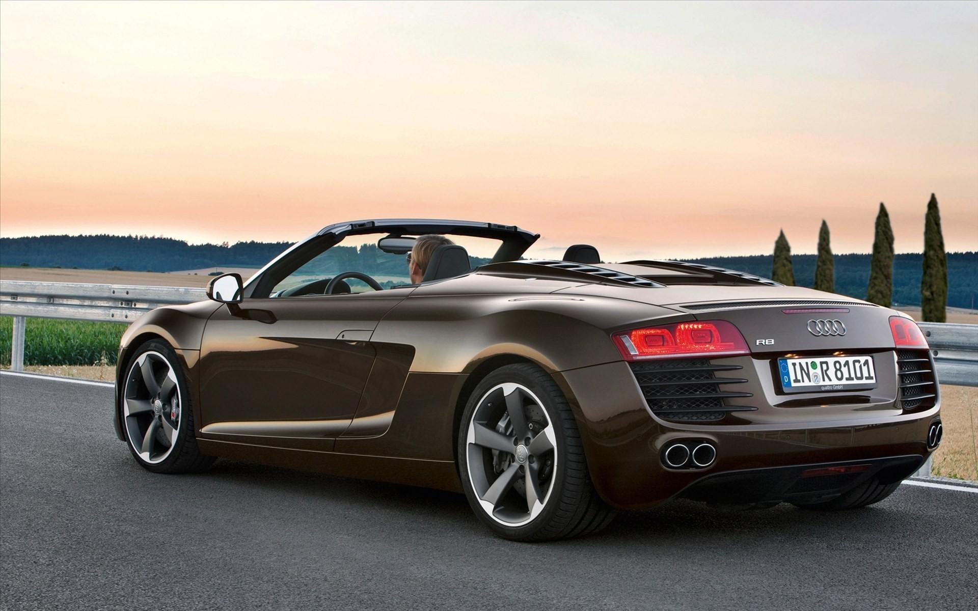 1920x1200 Audi R8 Roadster Back Angle wallpaper. Audi R8 Roadster Back Angle