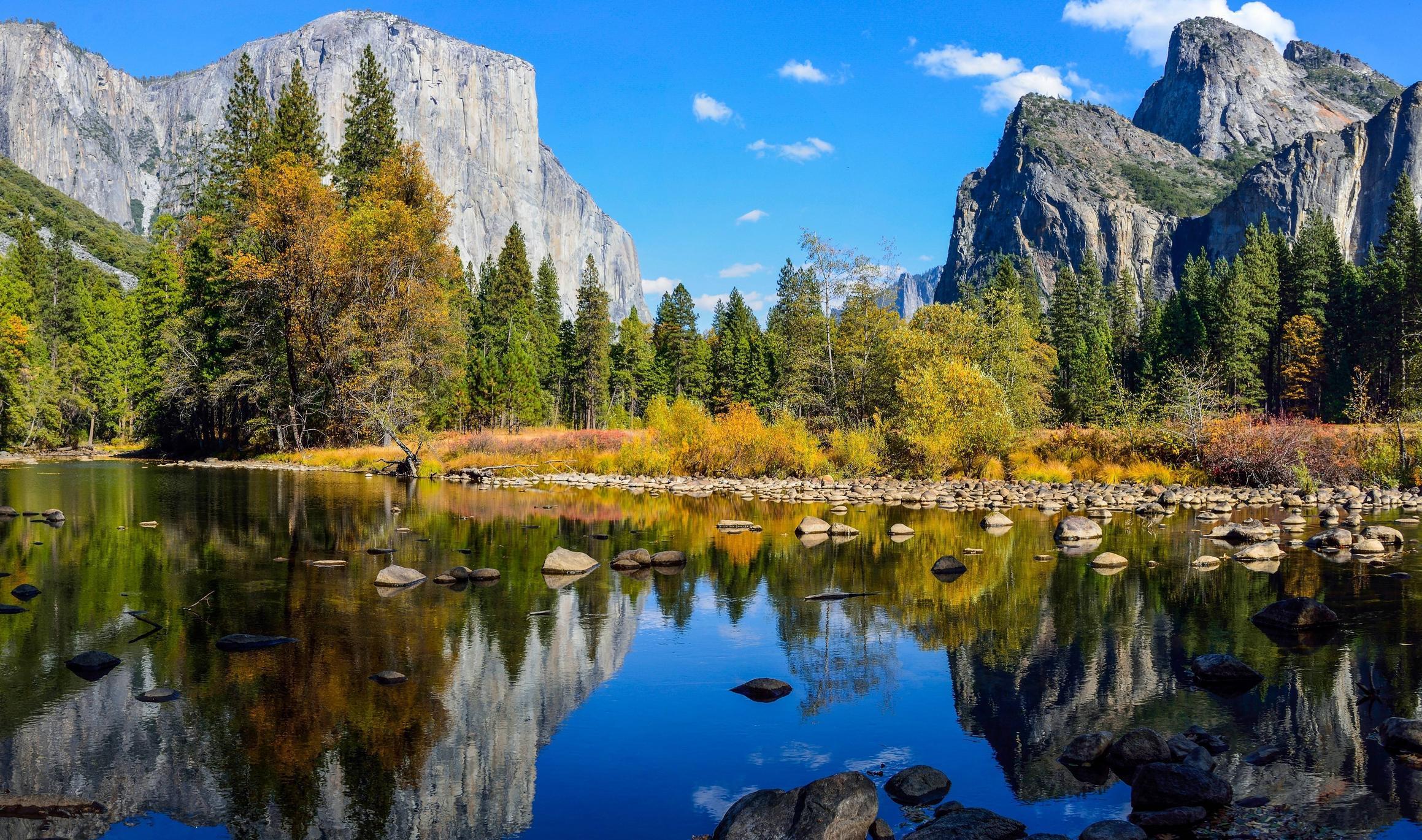 2318x1370 yosemite national park, lake, rocks Wallpaper, HD Nature 4K Wallpaper, Image, Photo and Background