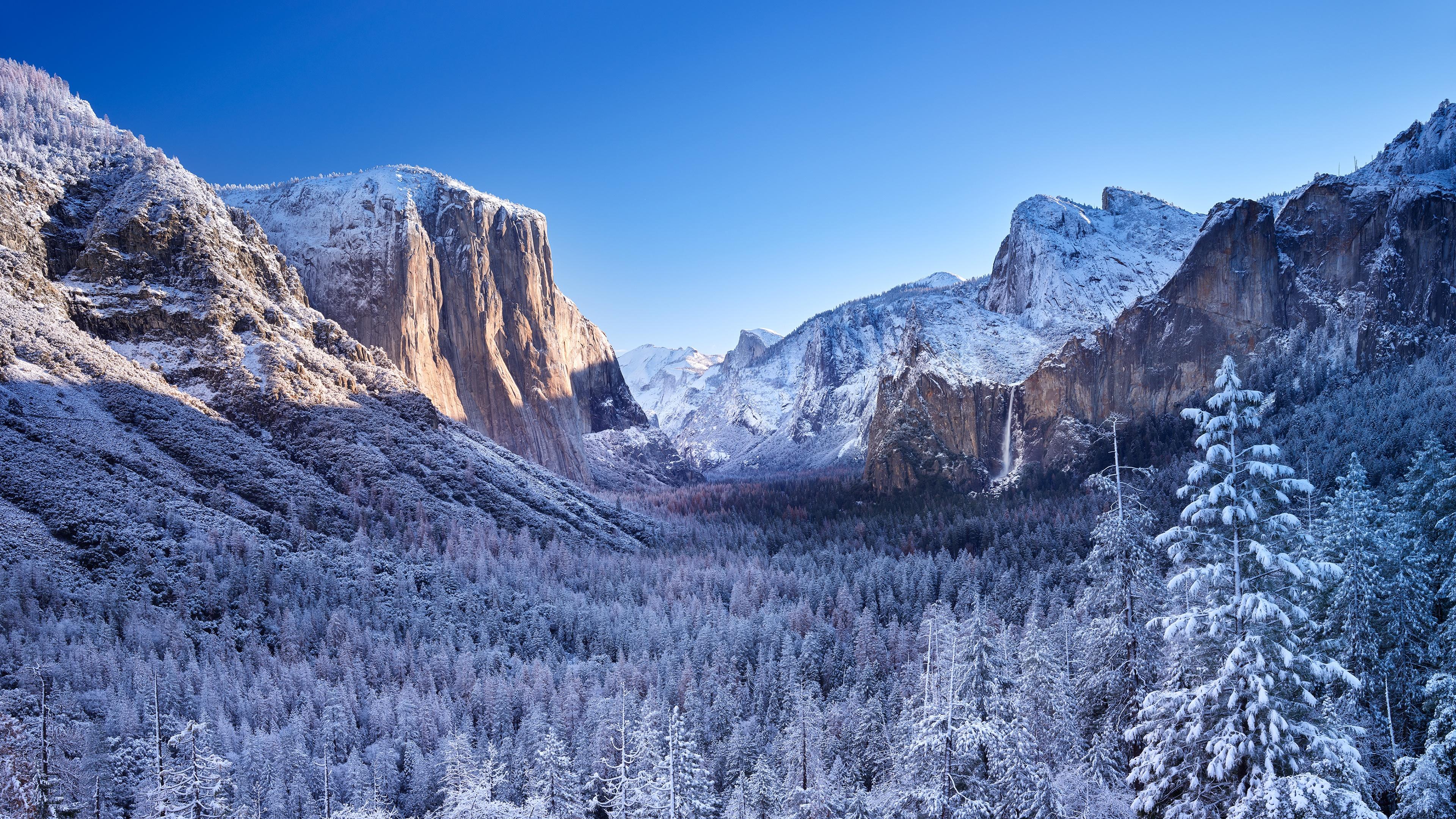 3840x2160 Yosemite National Park Wallpaper 4K, Mountains, Winter, Nature