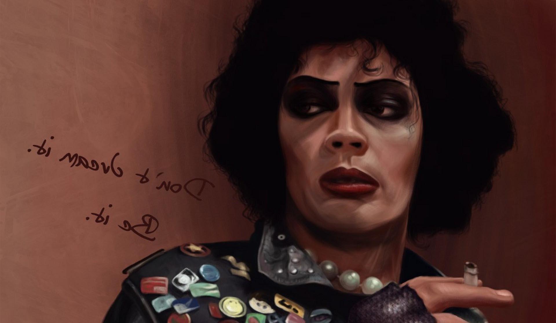 1920x1116 Tim Curry Cigarettes Artwork Inspirational The Rocky Horror Picture Show Wallpaper HD / Desktop and Mobile Background