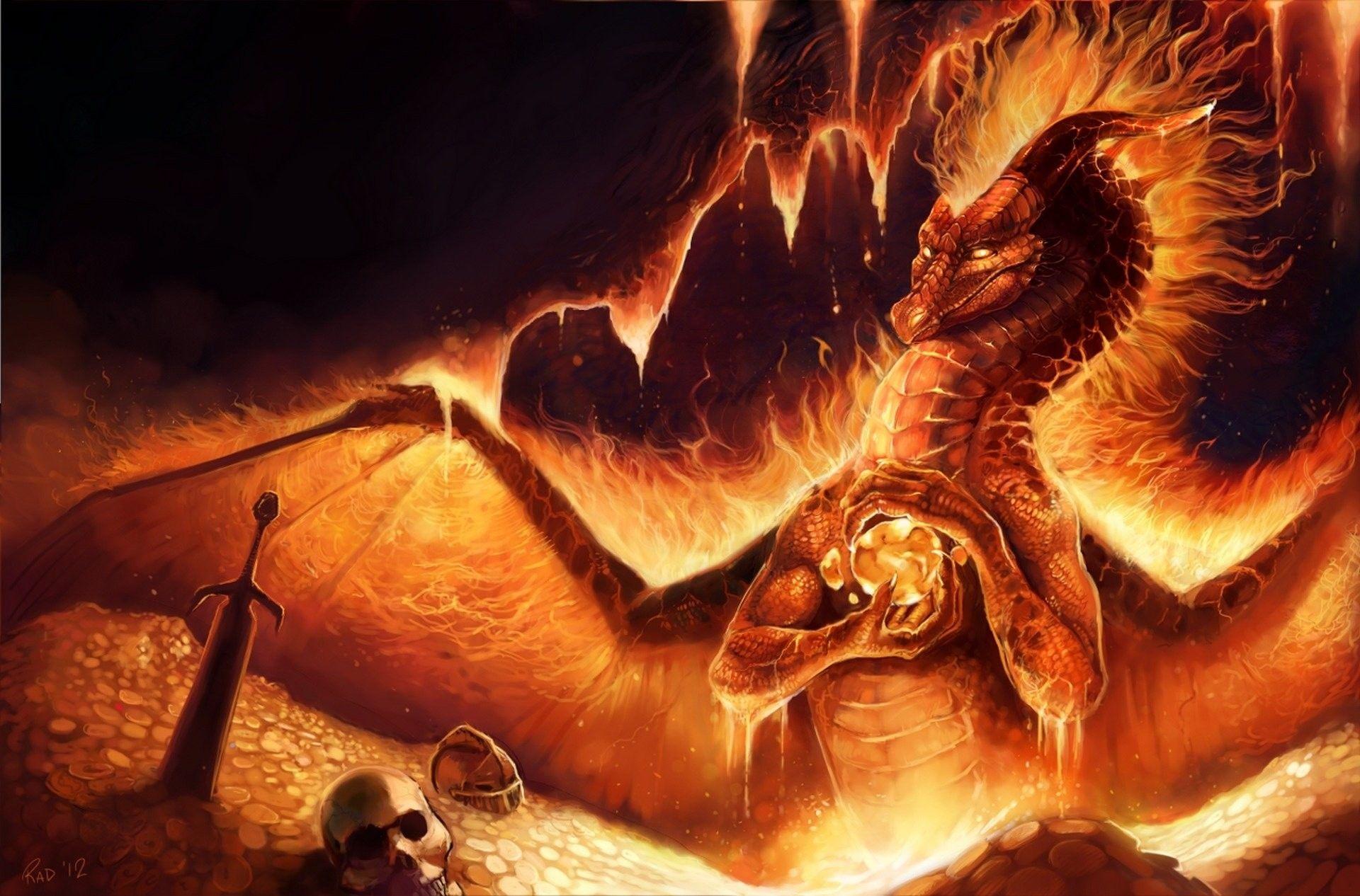 1920x1266 Skull and Flame Wallpaper