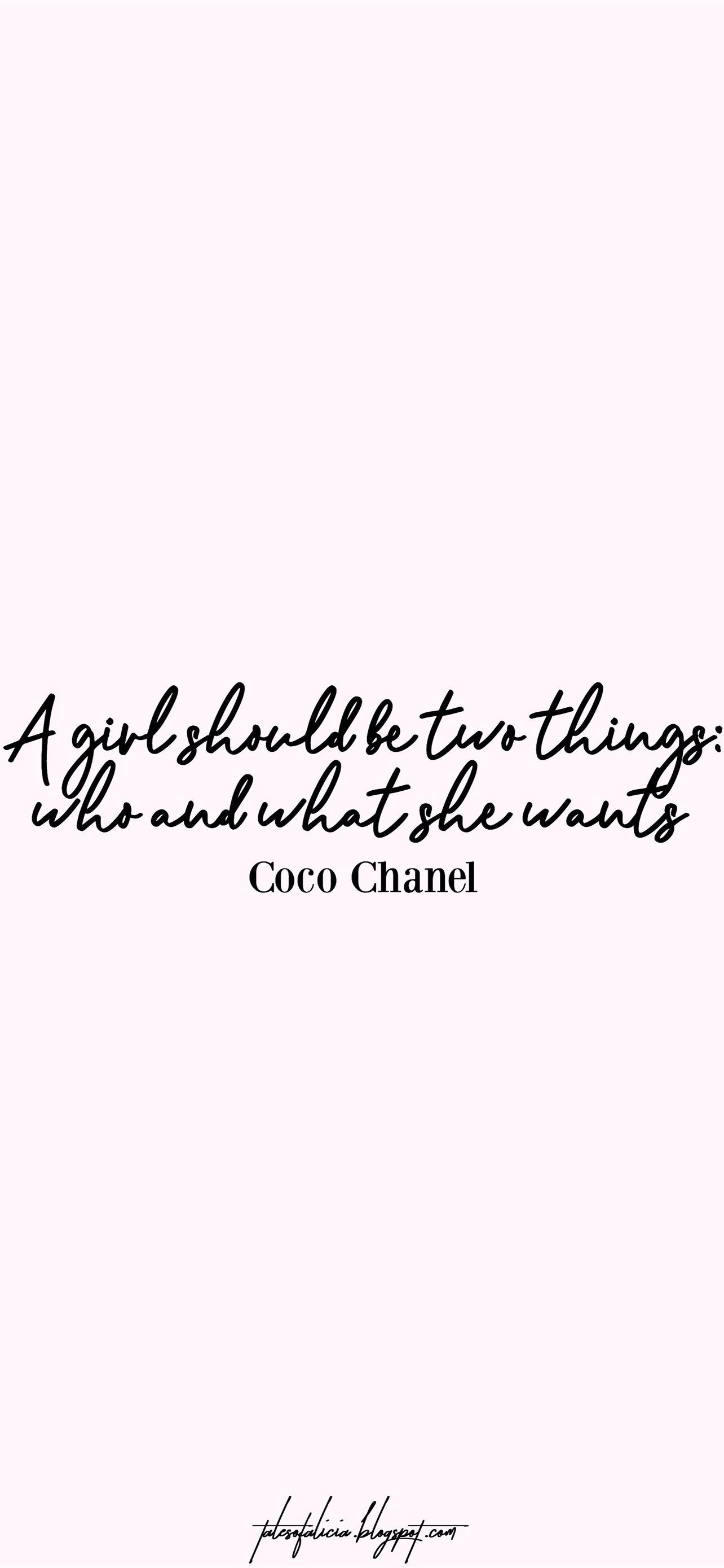 1284x2778 Sassy Coco Chanel Quotes iPhone Wallpaper Free Download
