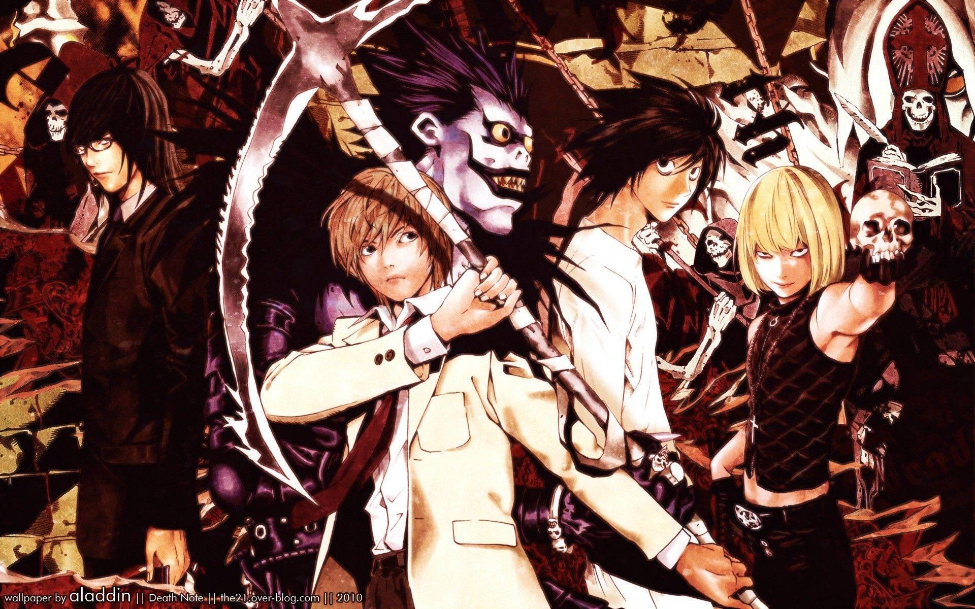 1920x1200 Download Death Note Characters Wallpaper