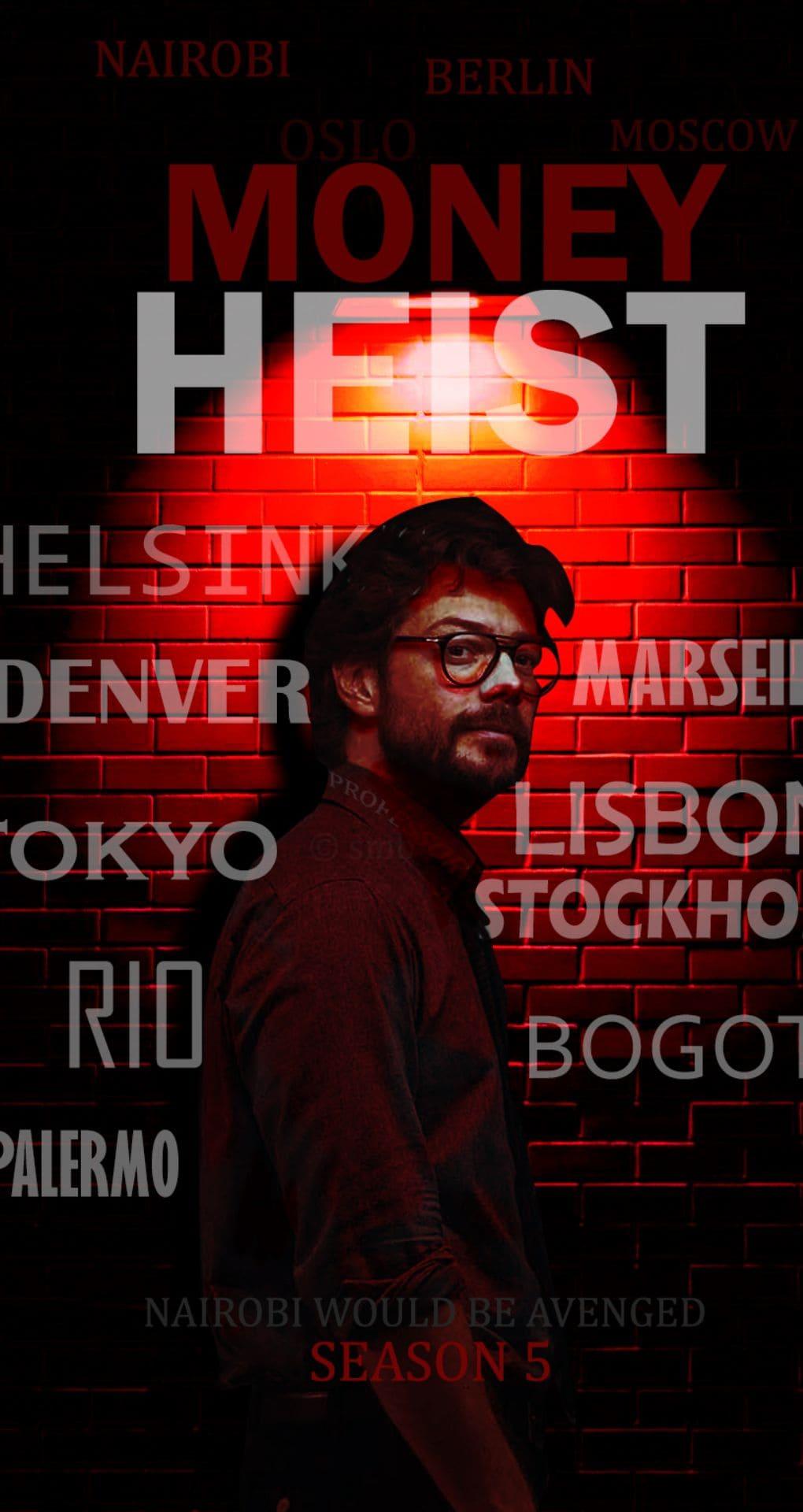 1020x1920 Best GMoney Heist iPhone Wallpaper