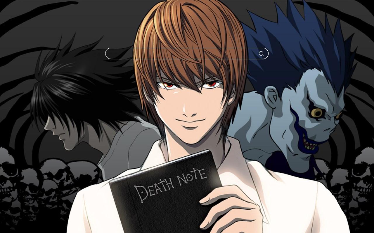 1280x800 Death Note HD Wallpaper New Tab Theme Edge Addons