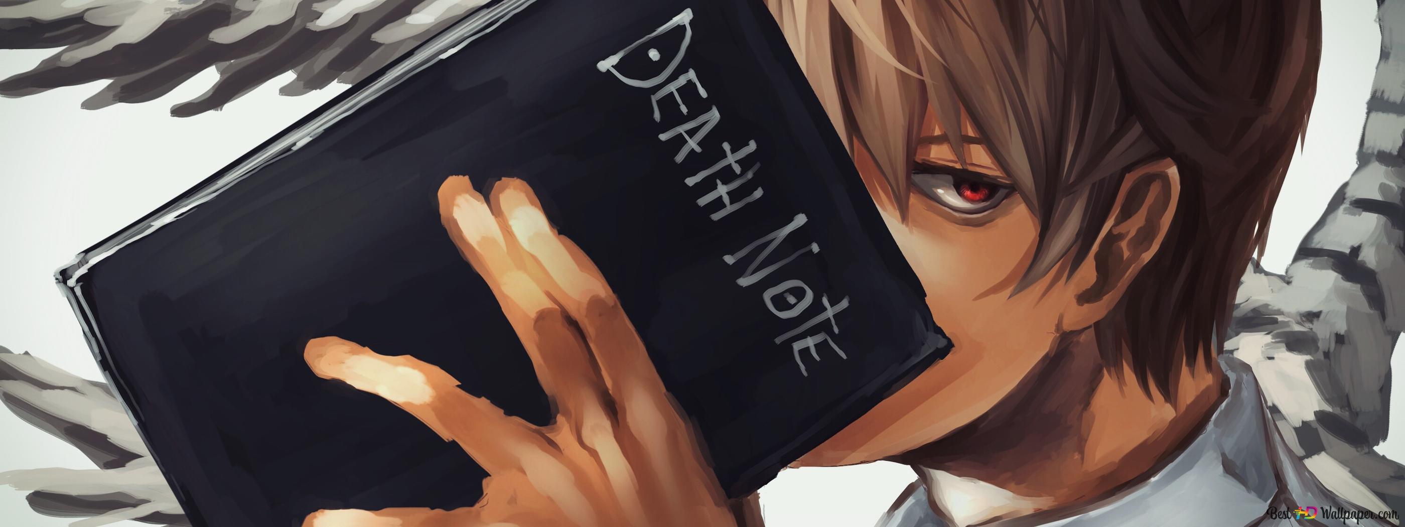 2800x1050 Death Note Yagami 2K wallpaper download