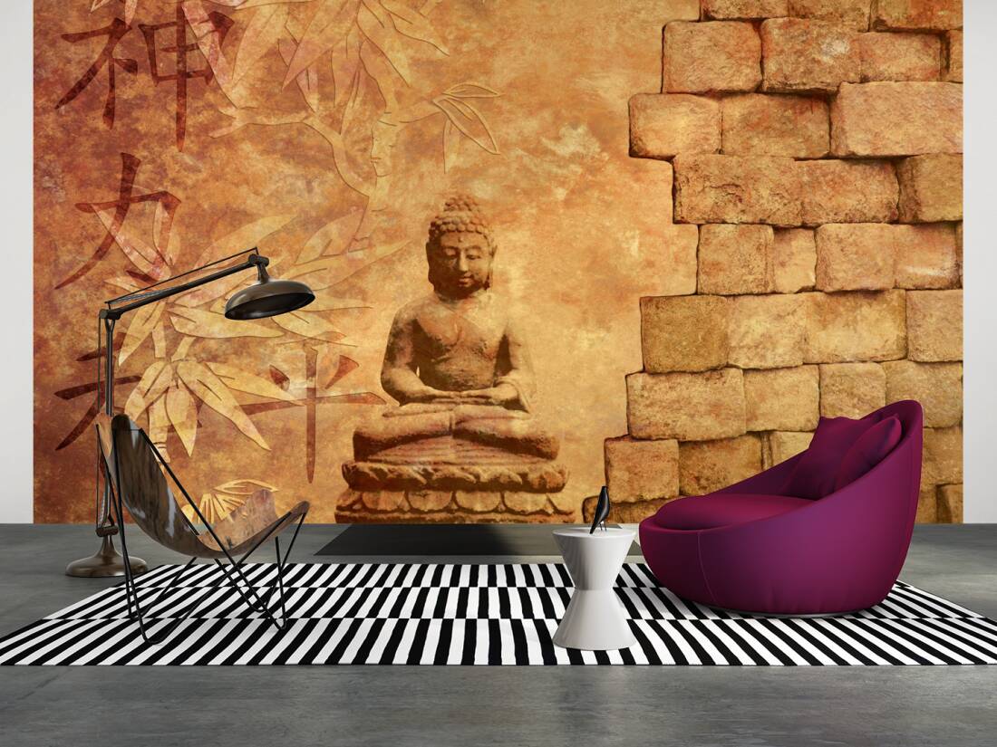 1100x825 Livingwalls Photo wallpaper «Buddha in Meditation» 036060
