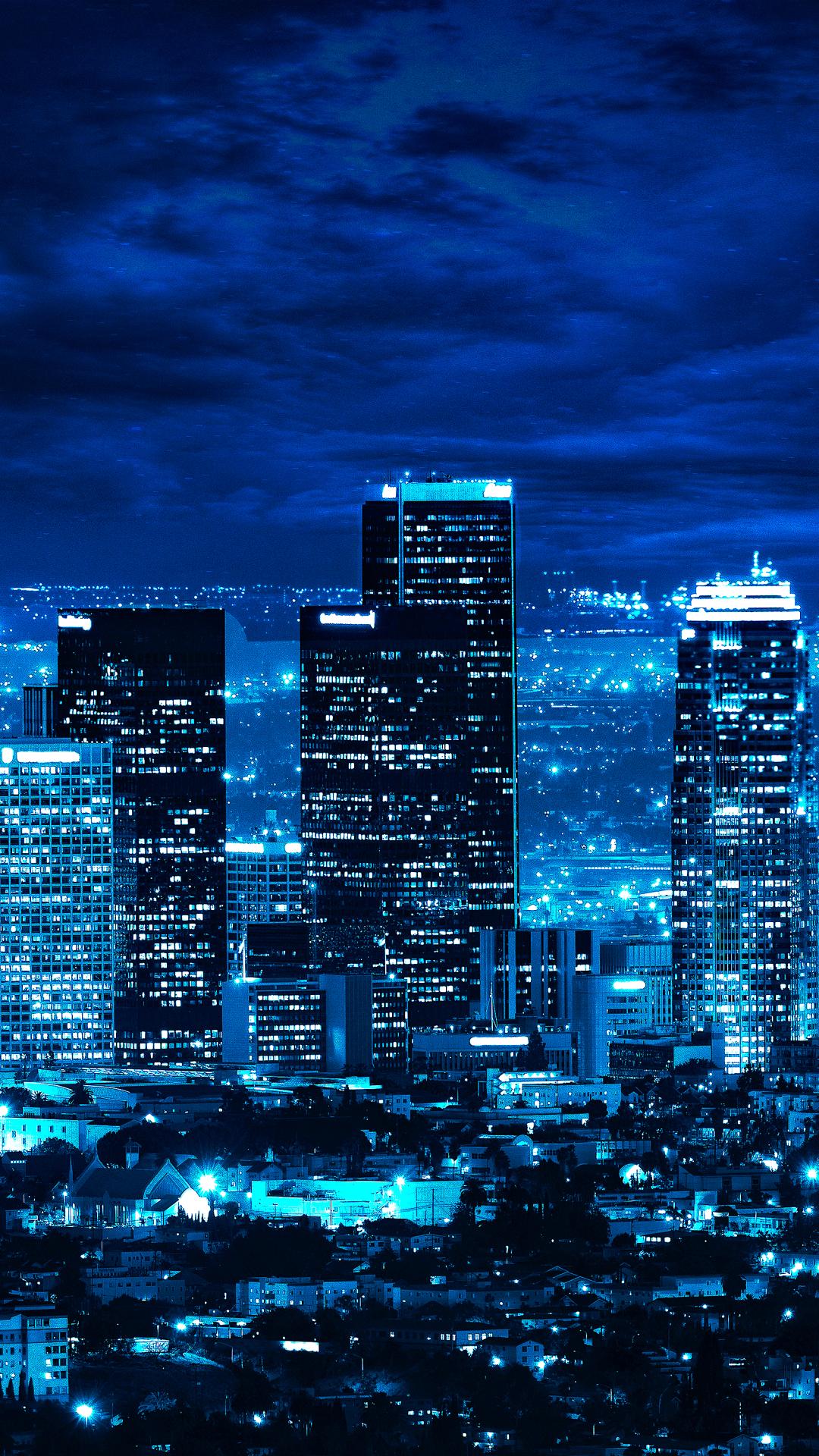 1080x1920 Los Angeles Skyline night time