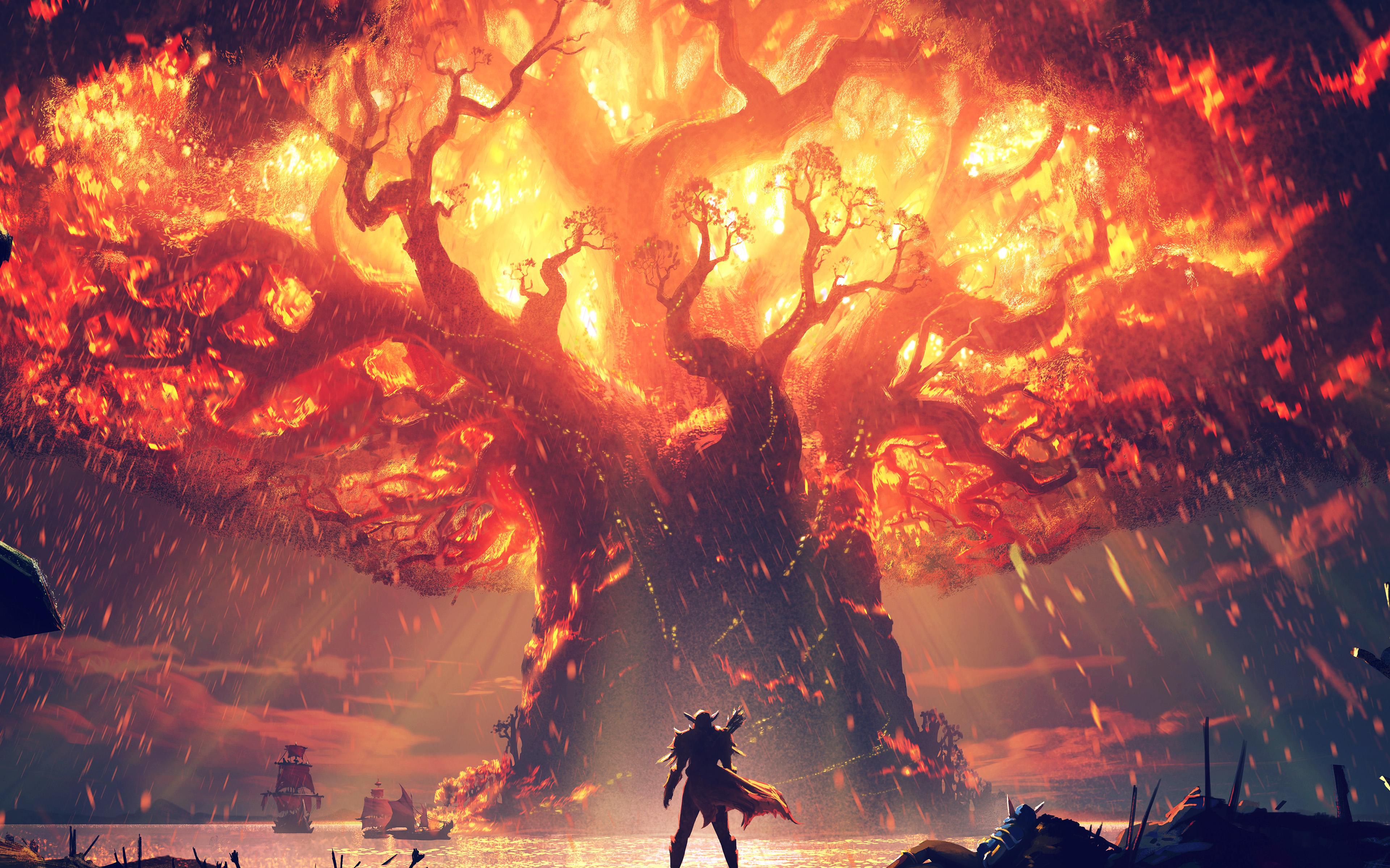 Sylvanas Burning Teldrassil Wallpapers Top Free Sylvanas Burning Teldrassil Backgrounds