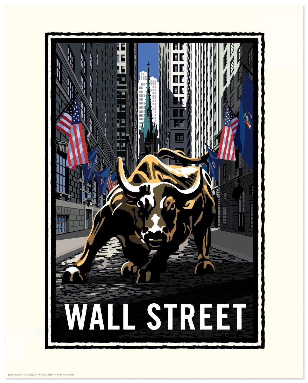 1189x1477 Landmark NY Wall Street Bull. Charging bull, Wall street, Landmarks art