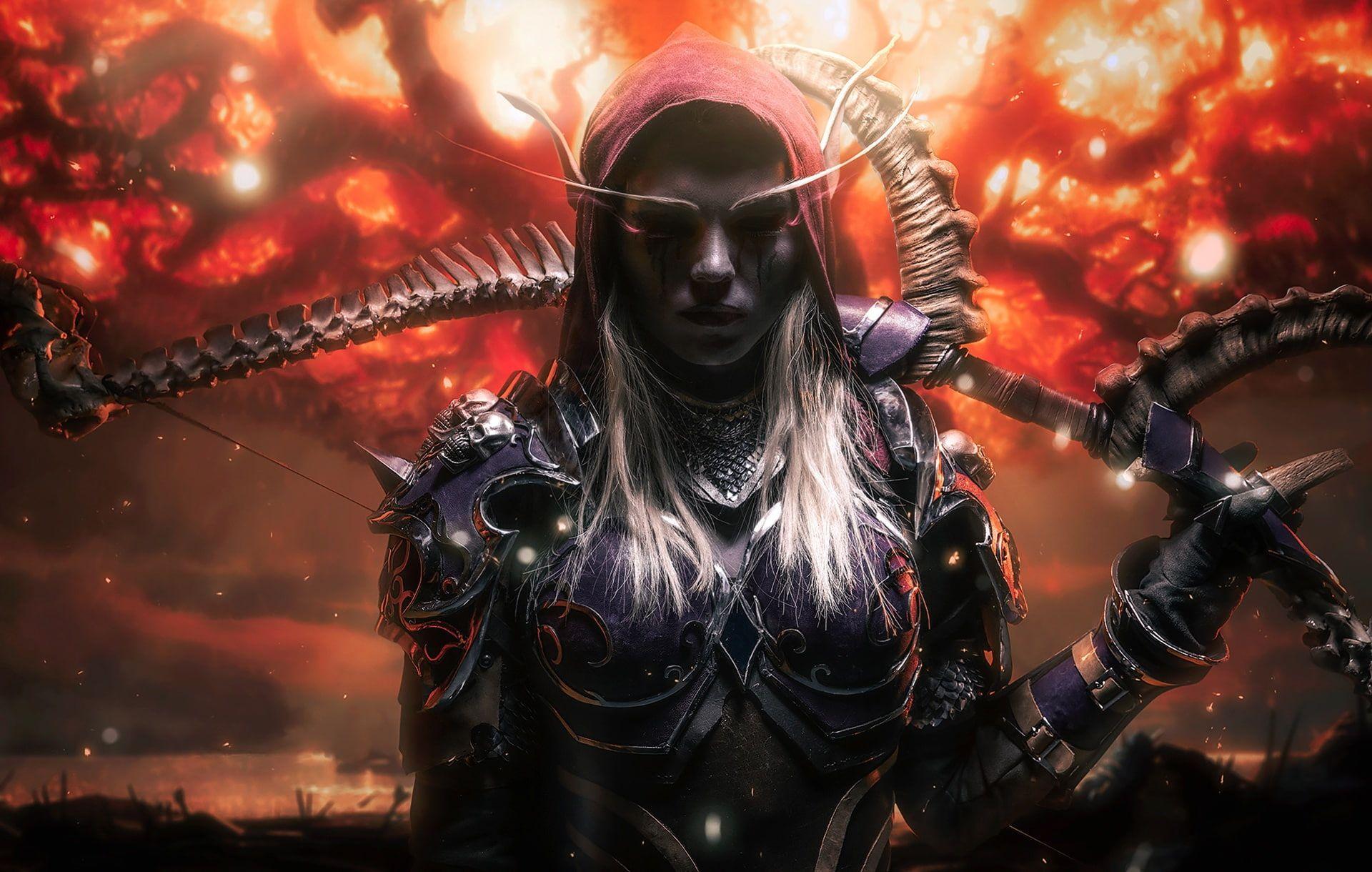 1920x1220 fantasy girl dark fantasy Blizzard Entertainment World of Warcraft Sylvanas Windrunner. World of warcraft, Música épica, Fondo de pantalla world of warcraft