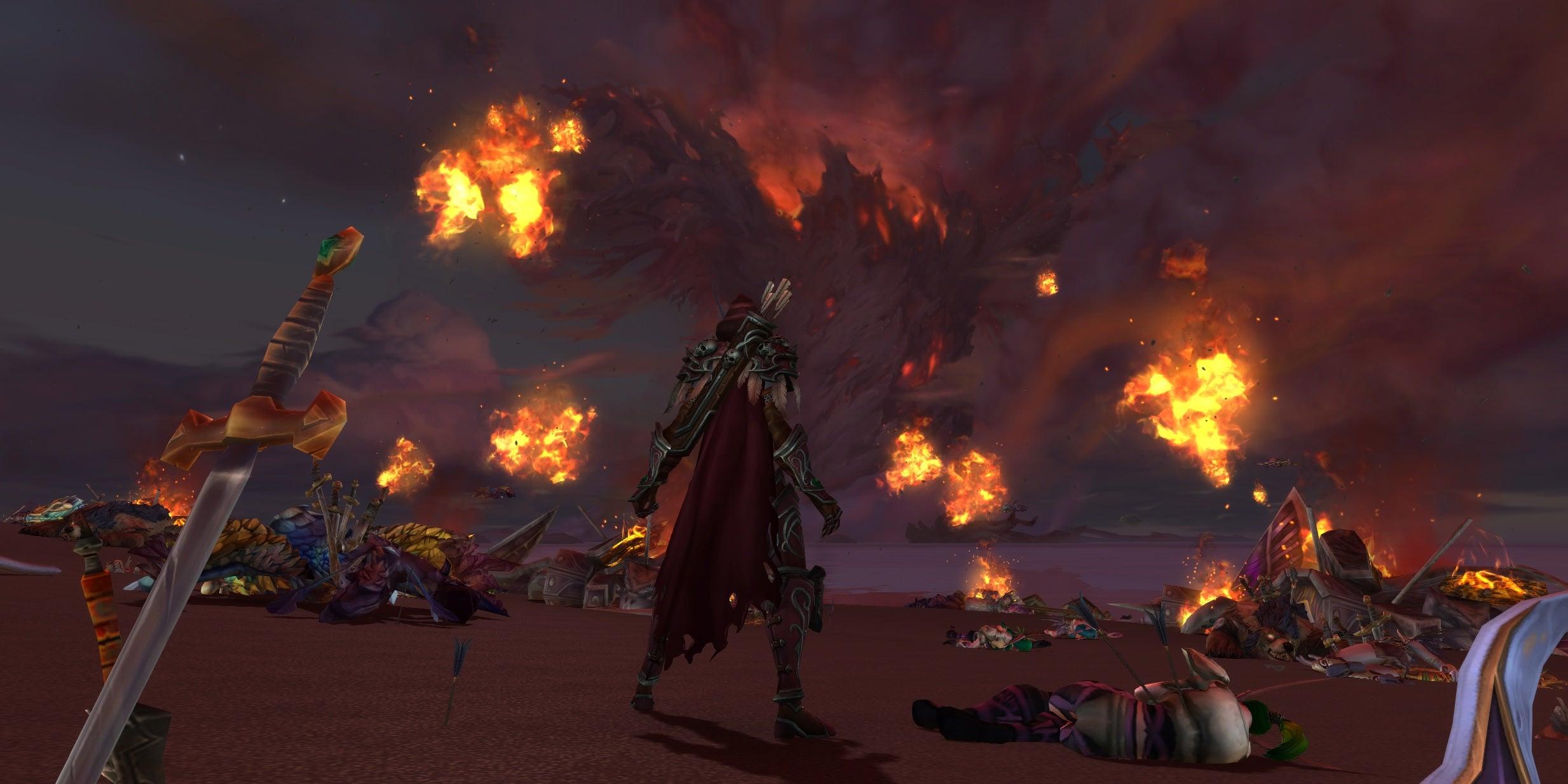 2467x1234 Spoilers A very nice shot of Sylvanas and Teldrassil