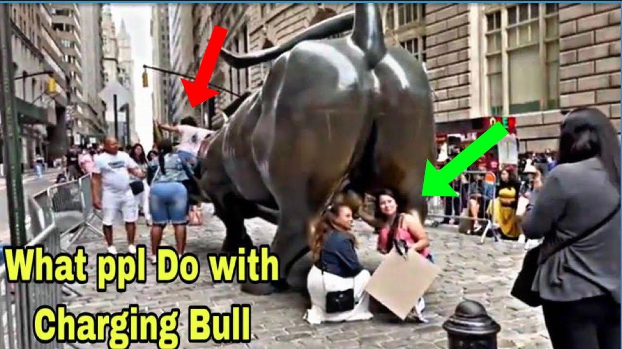 1280x720 Wall Street New York 2022. Charging Bull NYC. NYC Financial District 2022
