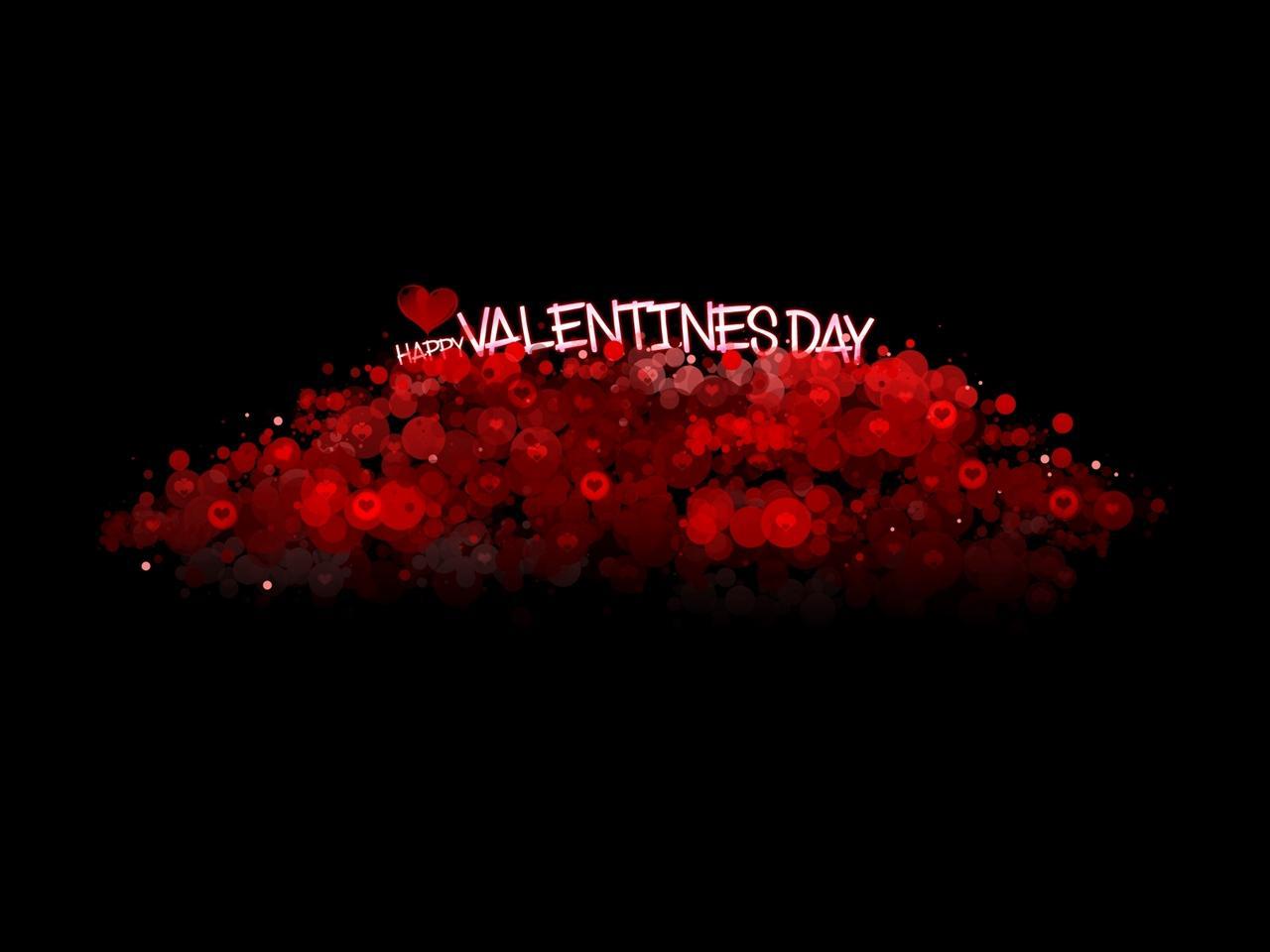 1280x960 Valentines Day Black Wallpaper