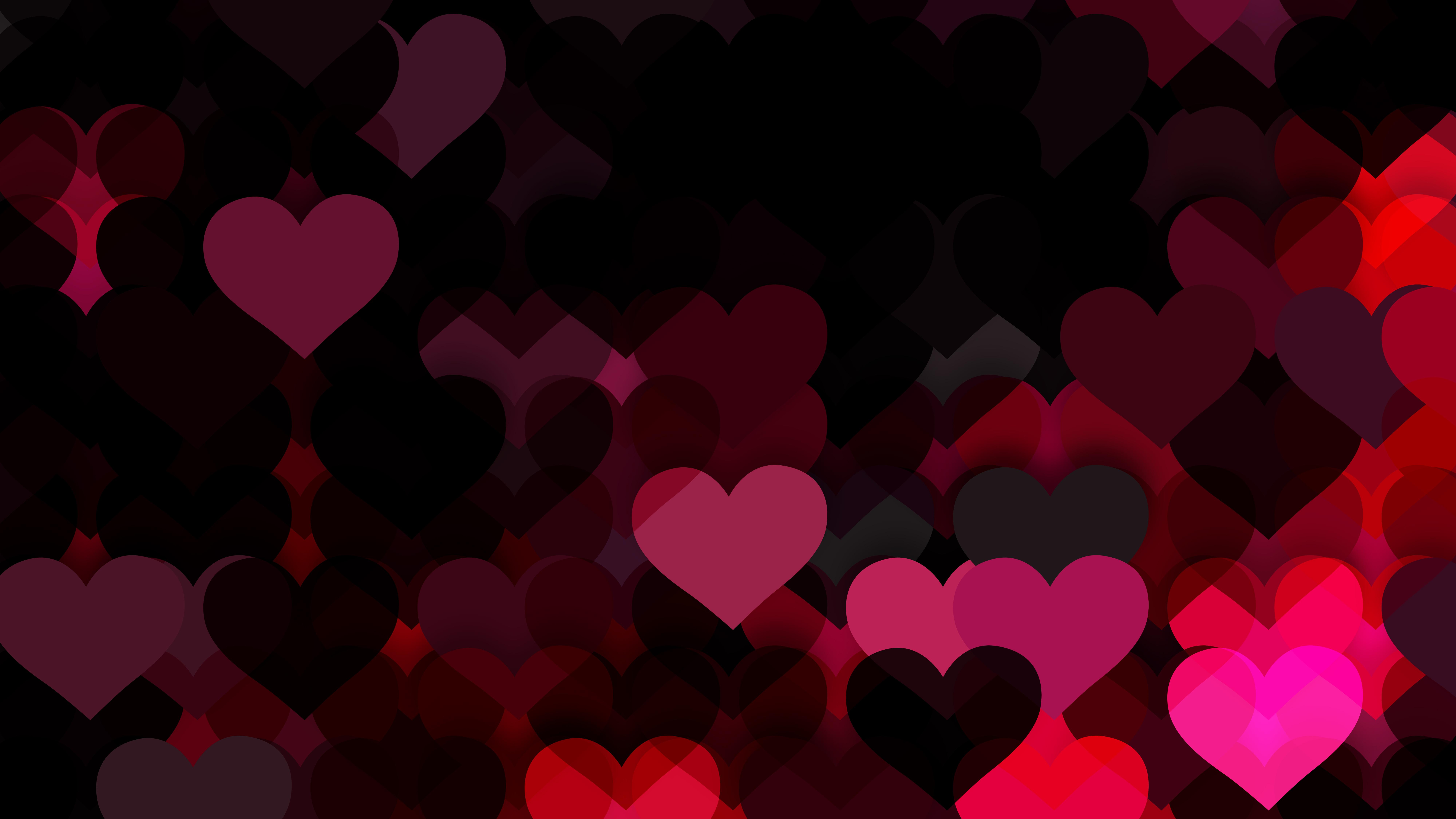 8000x4500 Free Pink and Black Valentines Day Background