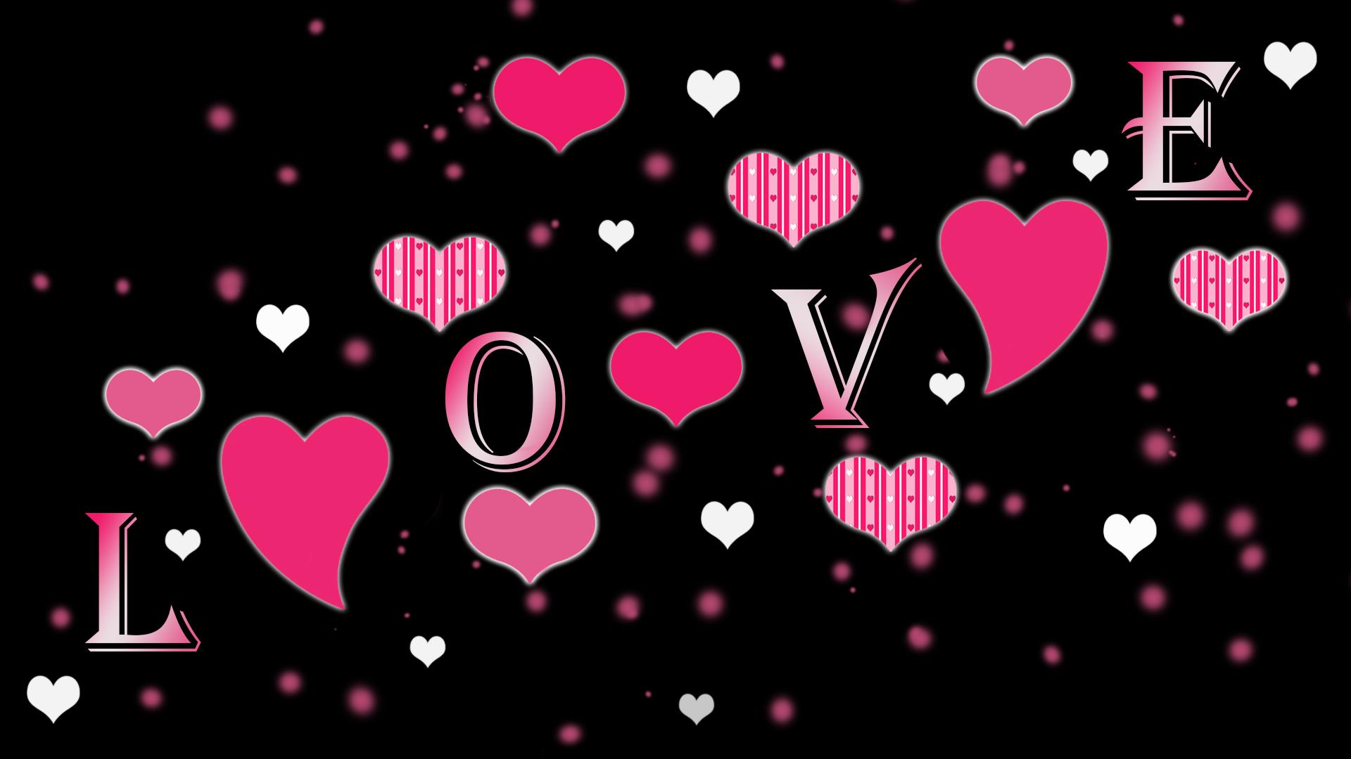 1920x1080 1920x1080 Abstract, Holiday, Heart, Black, Artistic, Pink, Love, Valentines Day wallpaper JPG Gallery HD Wallpaper