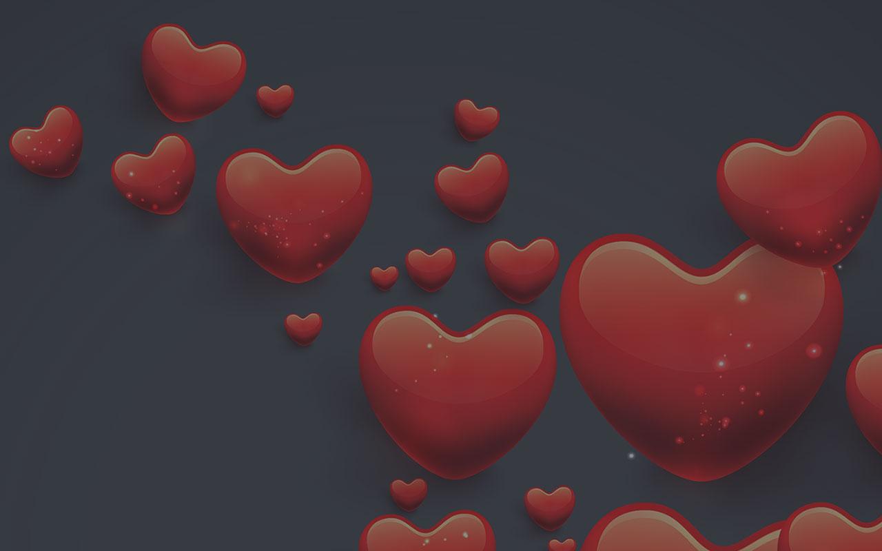 1280x800 Free Valentine's Day Background Image