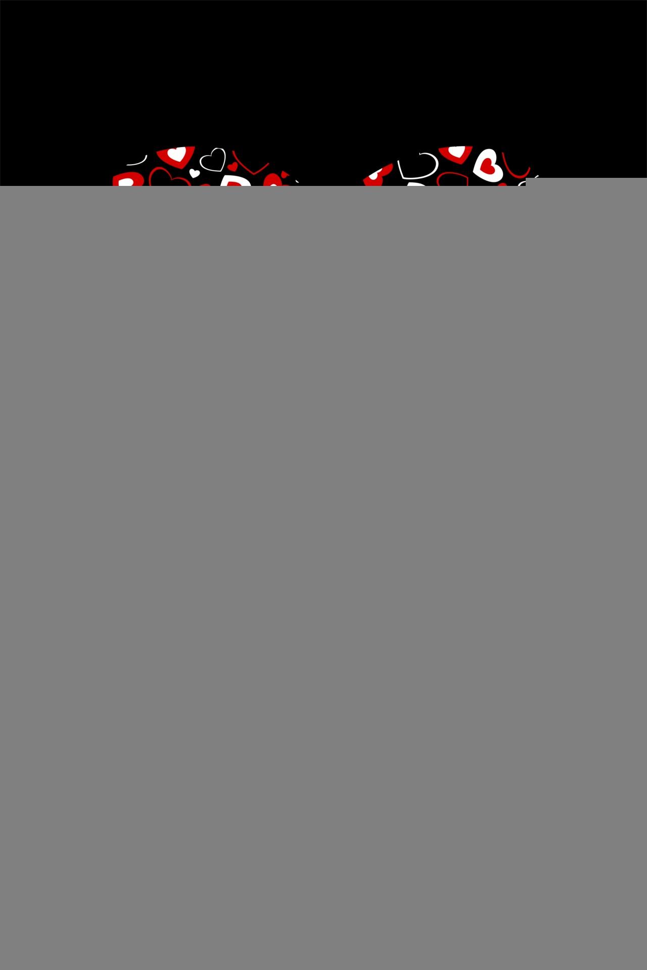 1280x1920 Download free photo of Heart, shape, red, white, black background