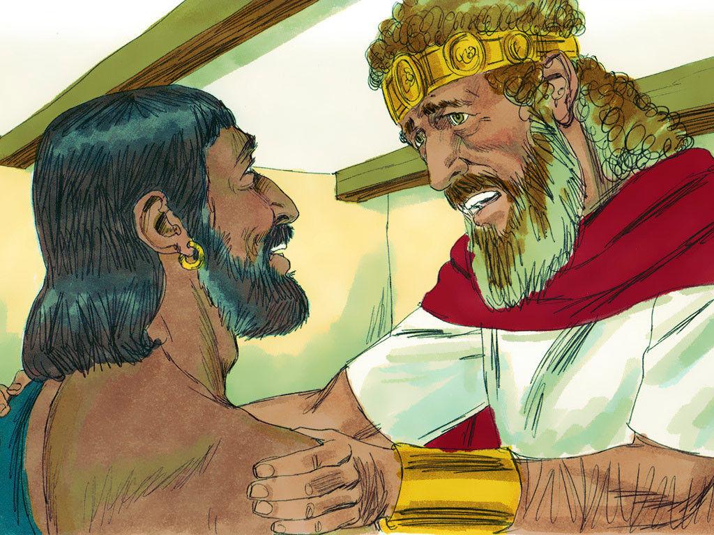 1024x768 FreeBibleimage - Absalom rebels against King David - Absalom rebels and gathers an army (2 Samuel 15:1:33)