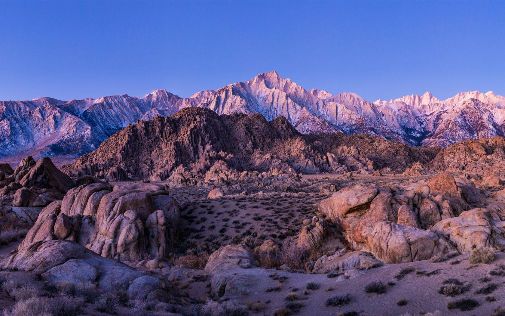 1680x1050 Alabama Hills With Sierra Nevada In The Wallpaper Winter Nature Landscape California Usa 4k Ultra HD Wallpaper For Deskx2160 :