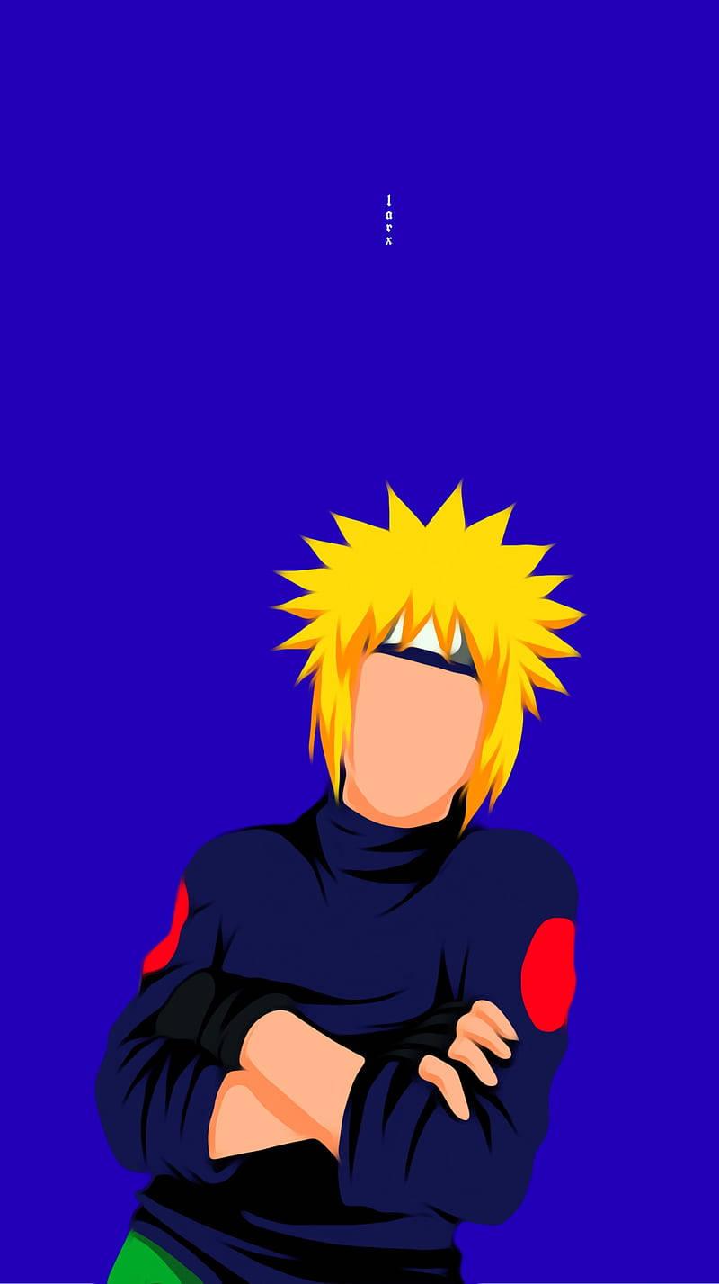 800x1427 Download Minimalist Anime Phone Minato Namikaze Wallpaper