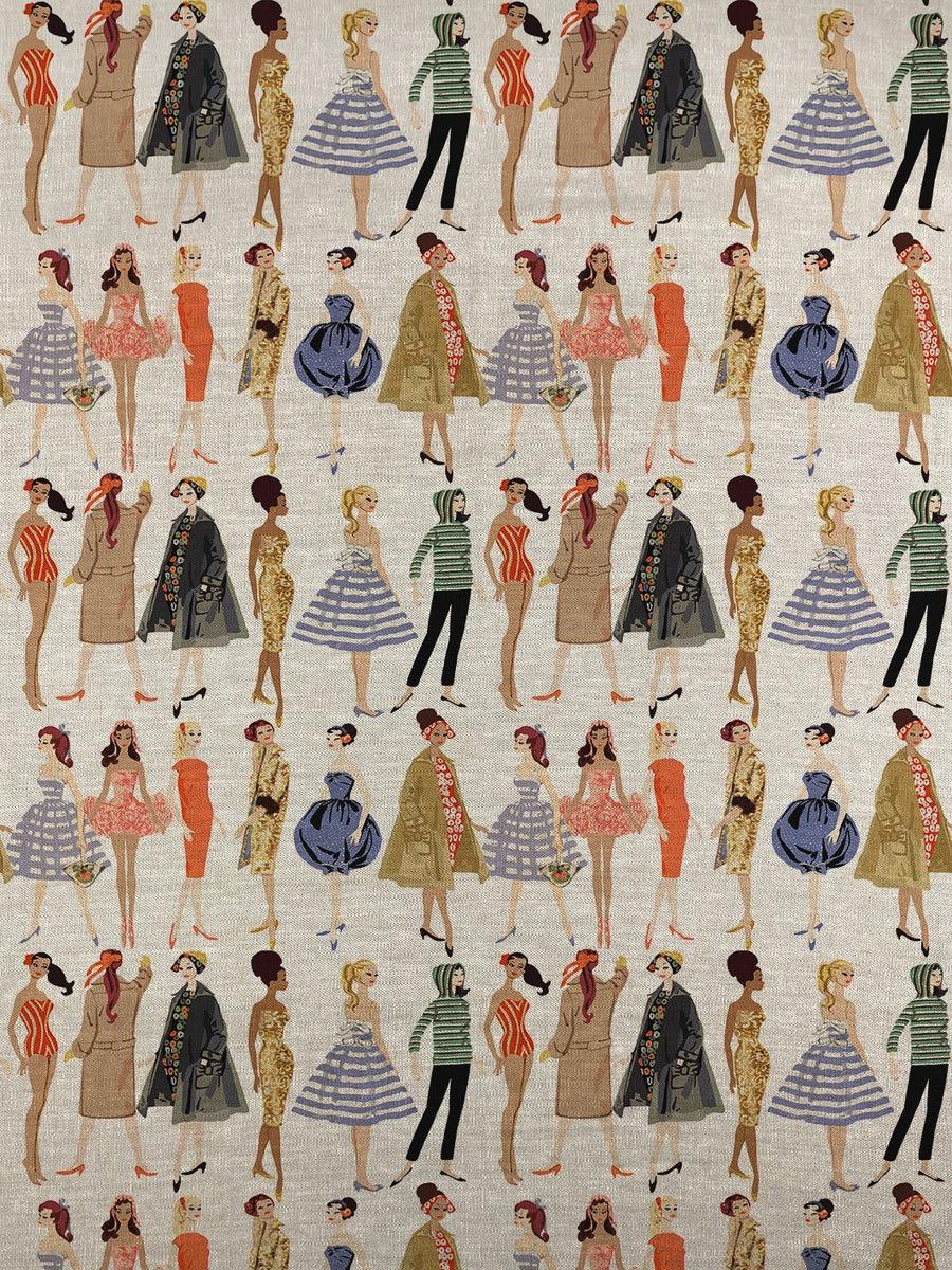 900x1200 Barbie Fabric by the Yard Illustration