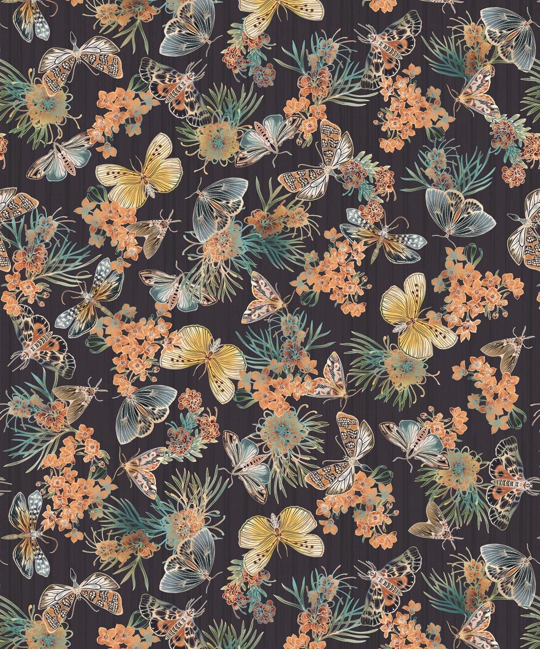 1100x1320 Moth Wallpaper • Australian Vintage Wallpaper