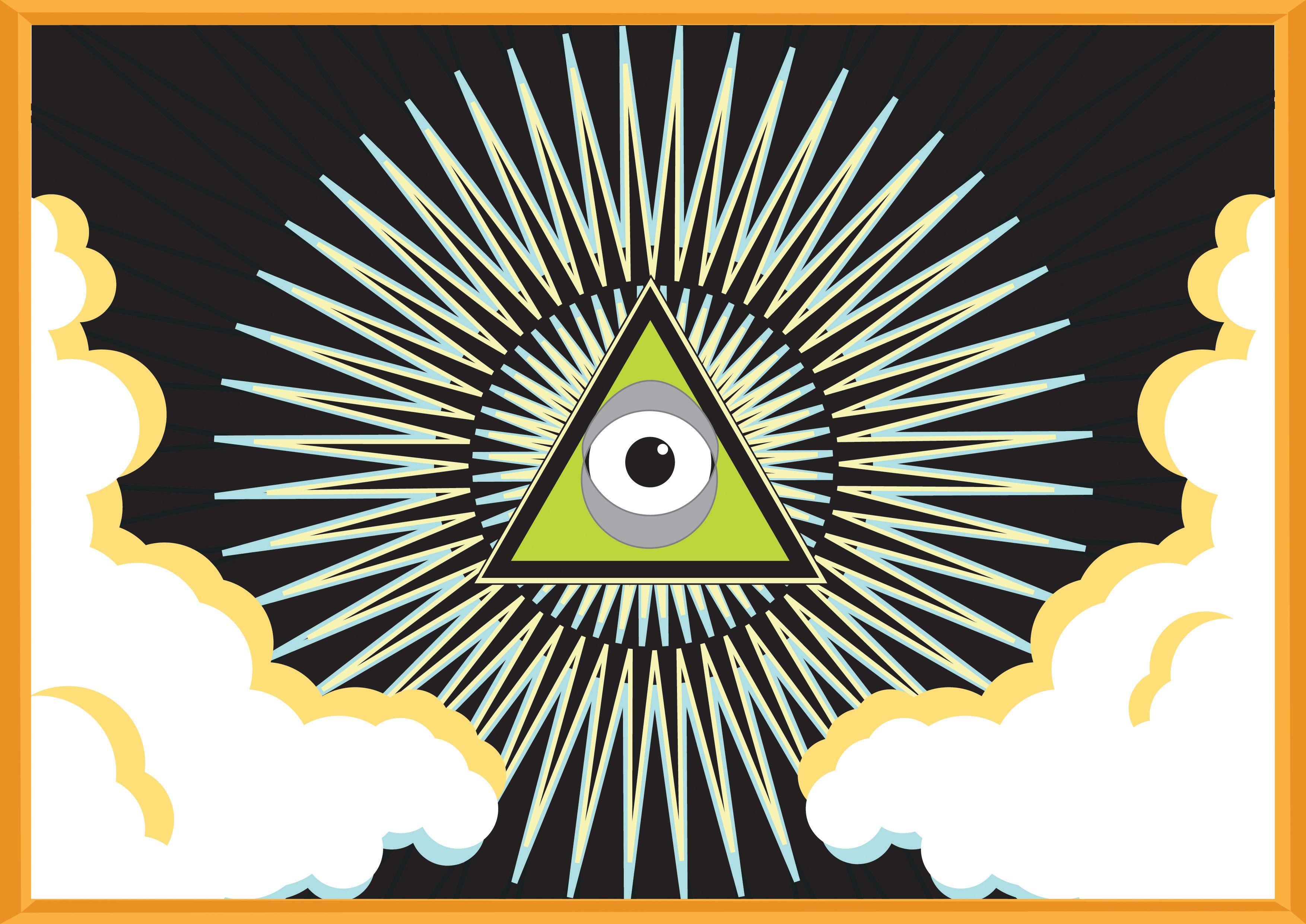 3507x2480 All Seeing Eye Background Download Free