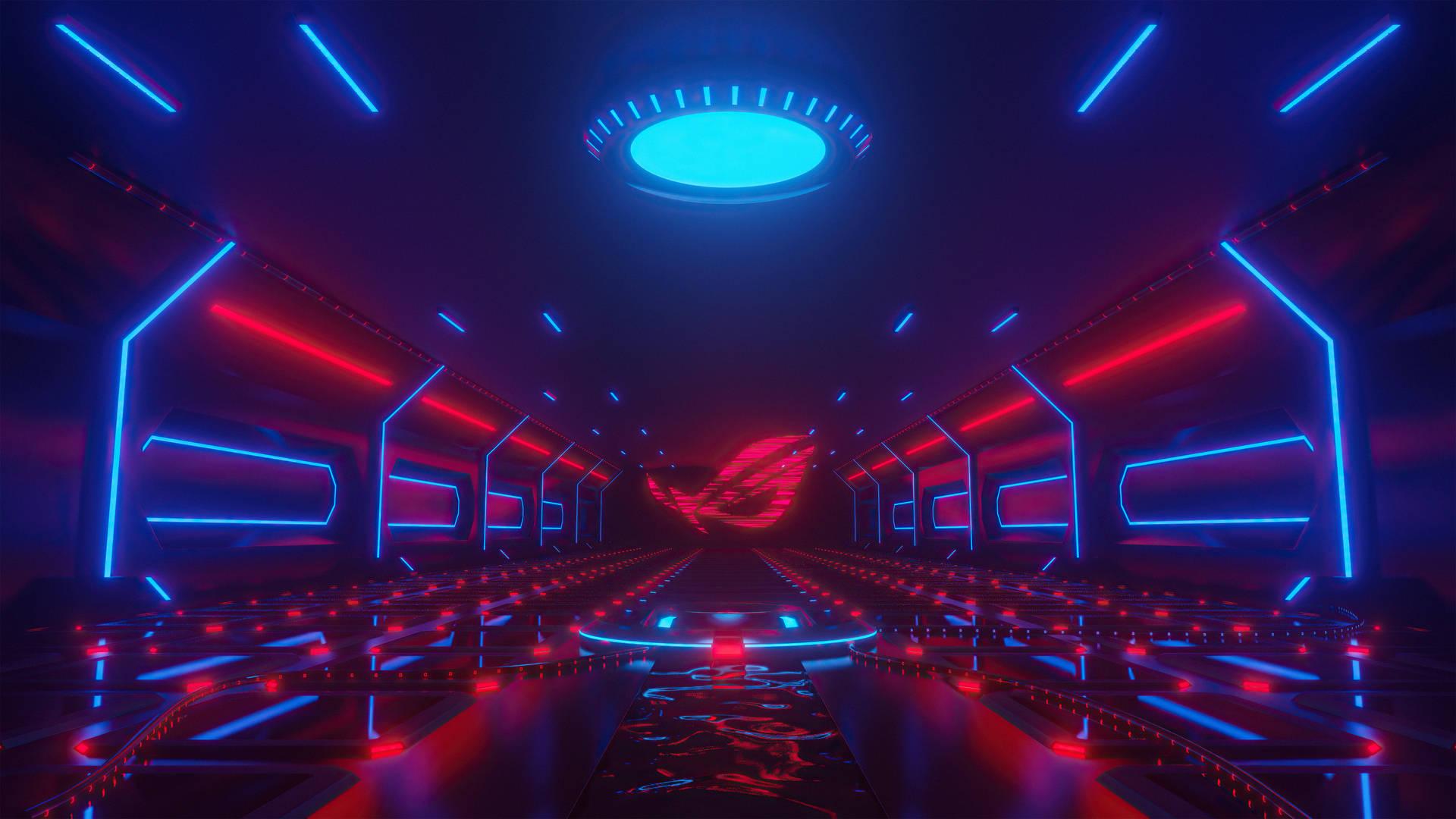 1920x1080 Download Neon Room Rog Gaming Logo HD Wallpaper