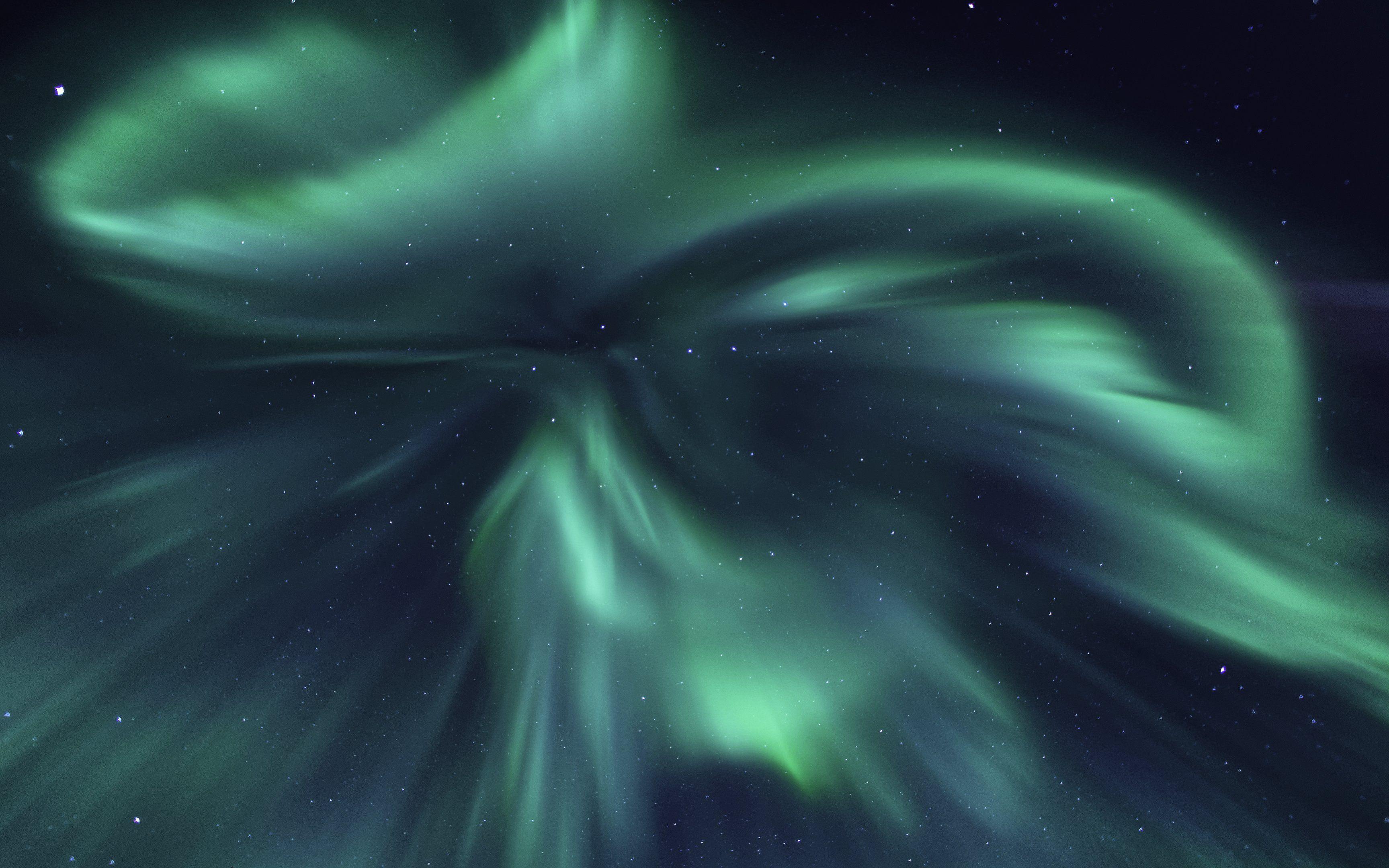 3456x2160 Aurora Borealis Night Starry Sky Sky Stars northern lights solar sun